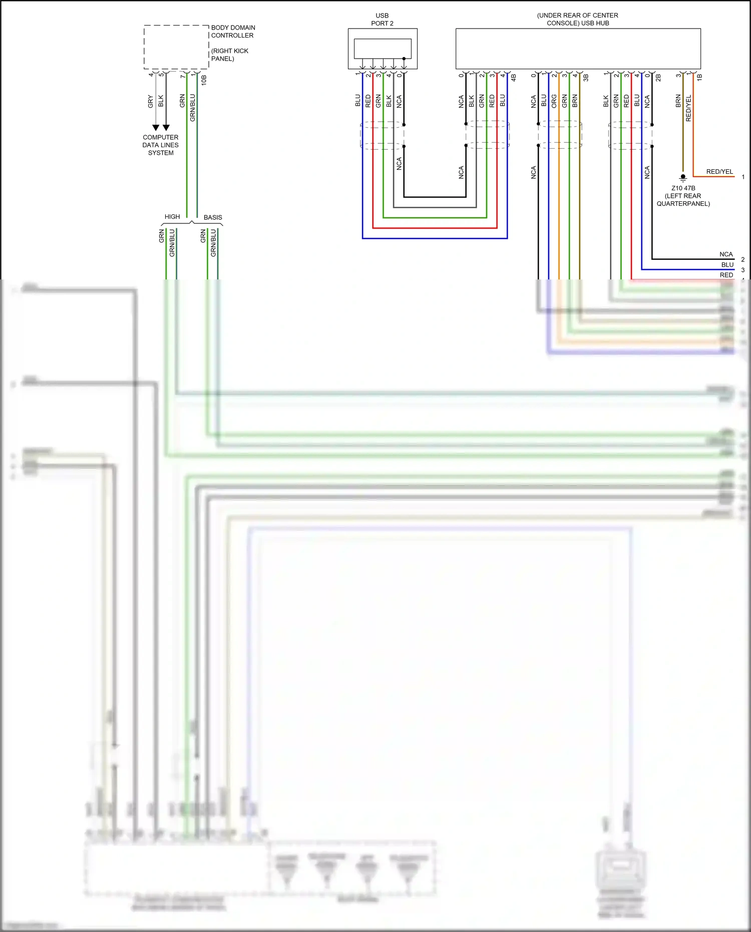 Wiring diagram blu for BMW X3 M F97 (2019-2021) (2 of 101)