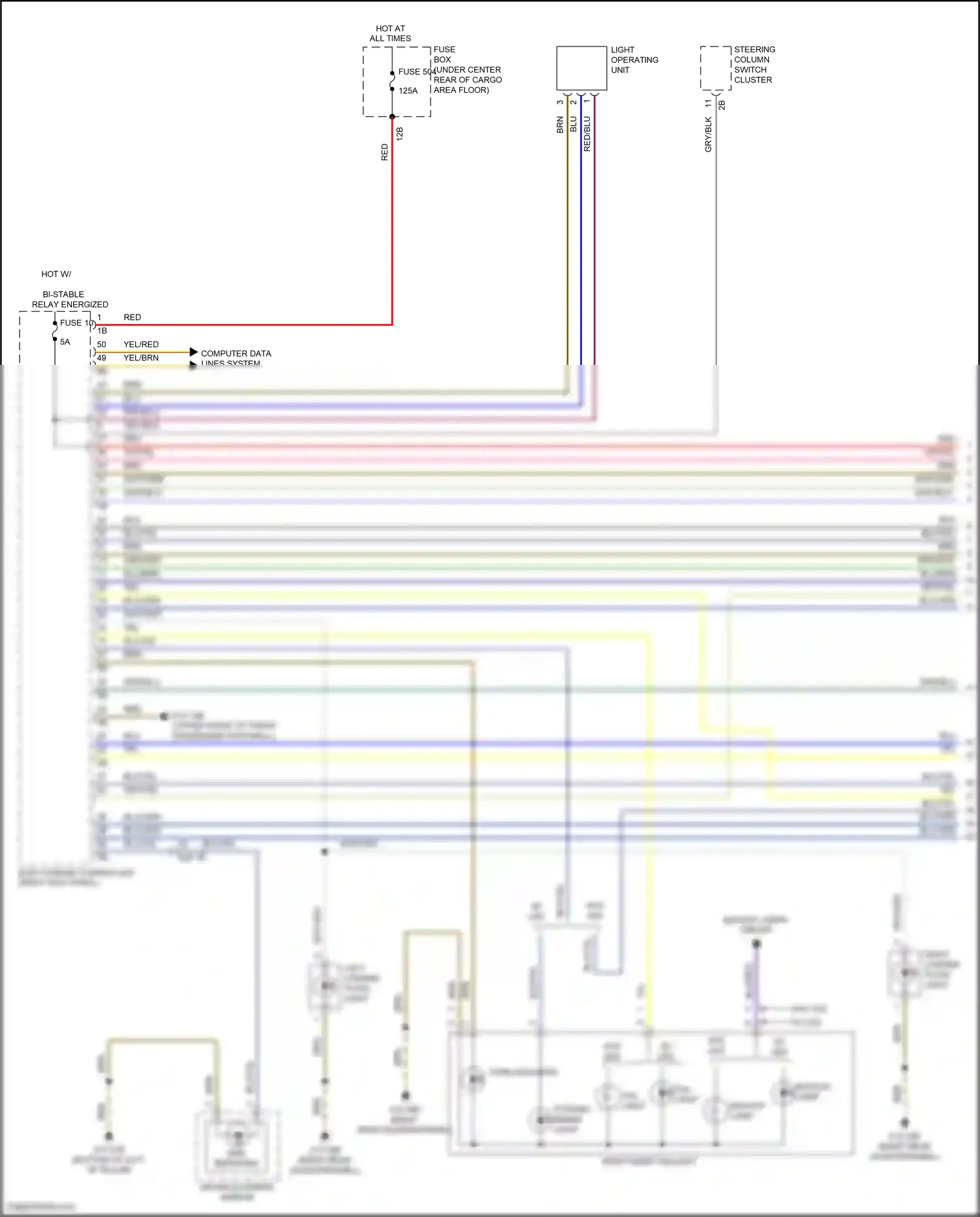 Wiring diagram blu for BMW X3 M F97 (2019-2021) (32 of 101)