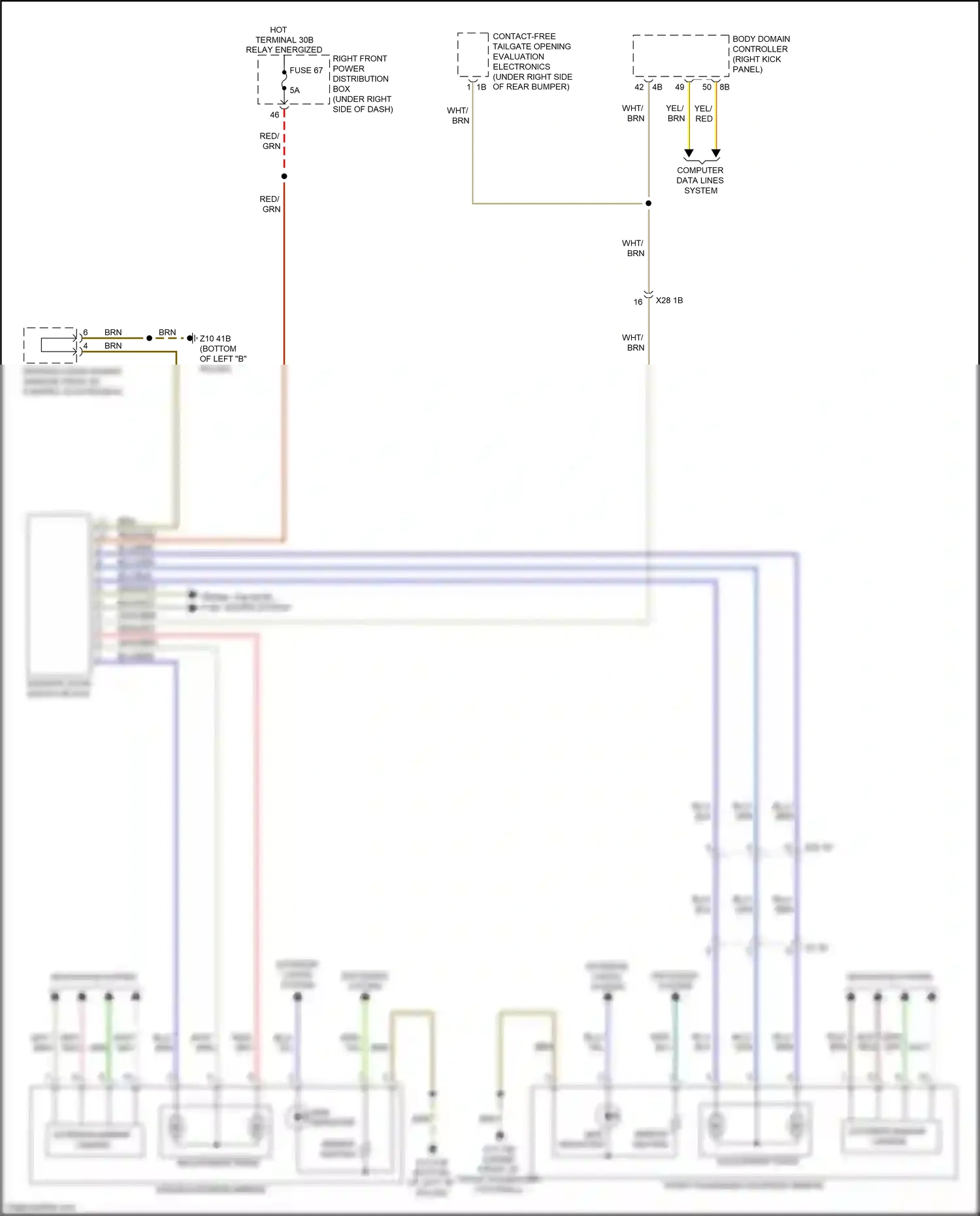 Wiring diagram blu/grn for BMW X3 M F97 (2019-2021) (22 of 29)