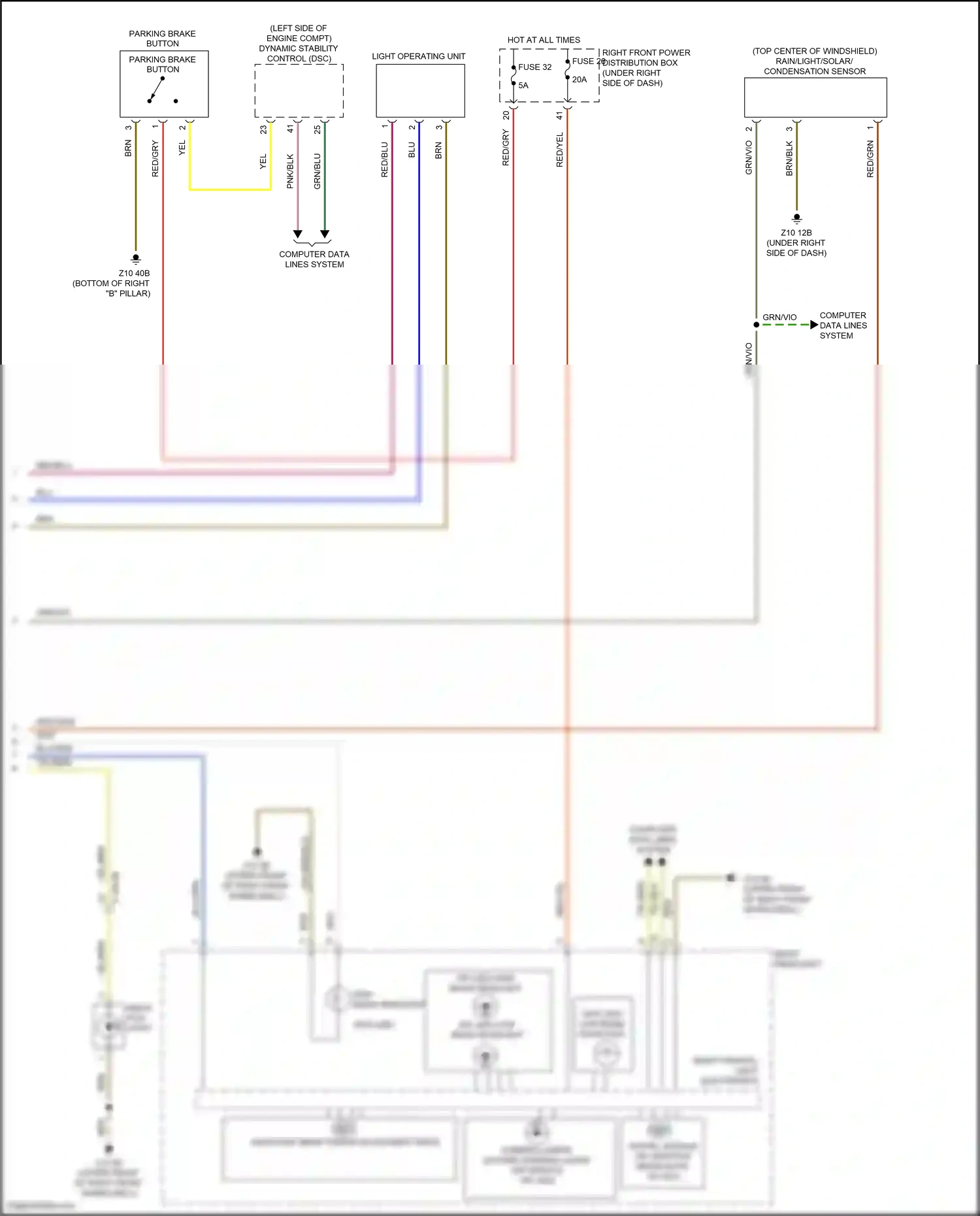 Wiring diagram blu/grn for BMW X3 M F97 (2019-2021) (16 of 29)