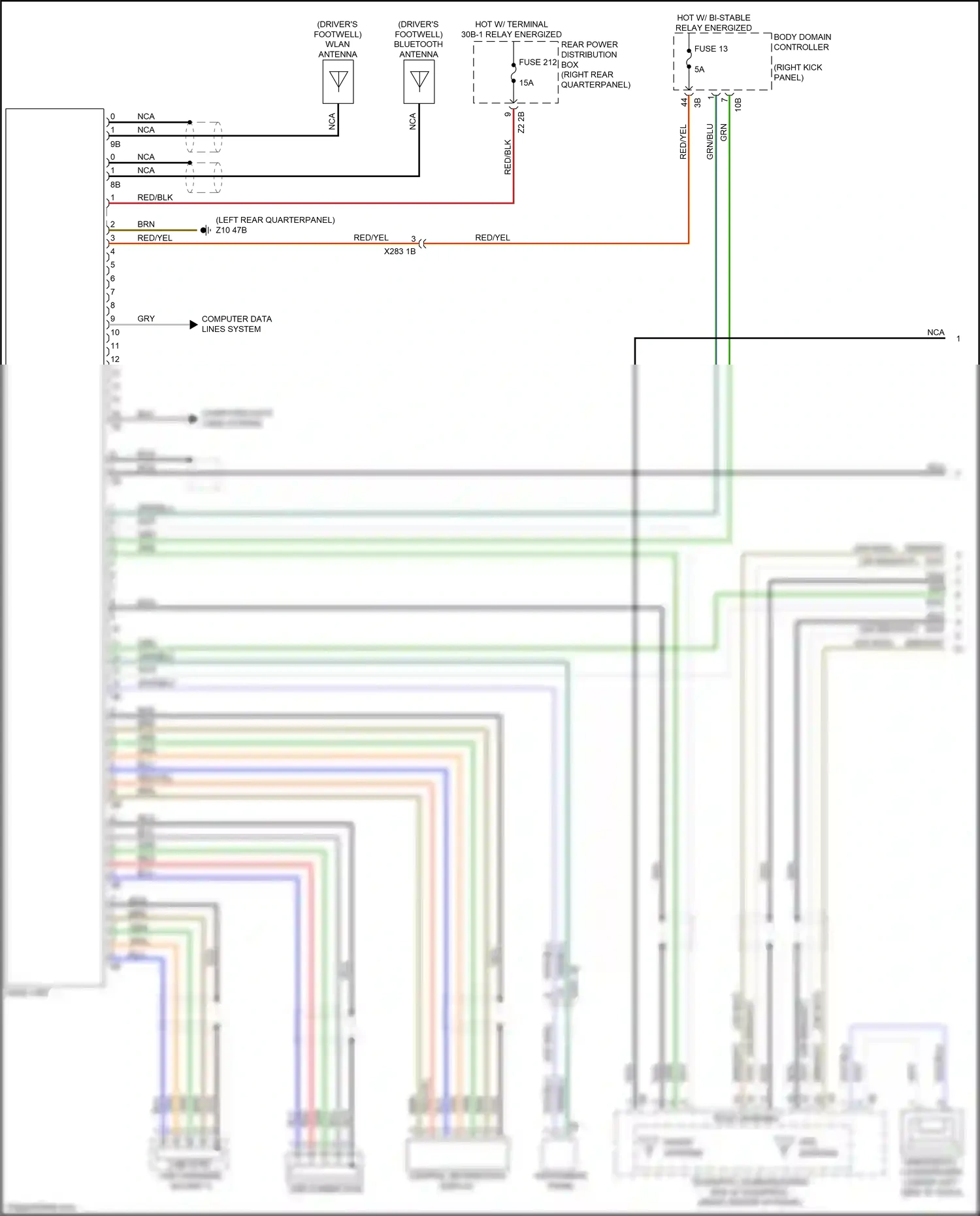 Wiring diagram brn for BMW X3 M F97 (2019-2021) (29 of 163)