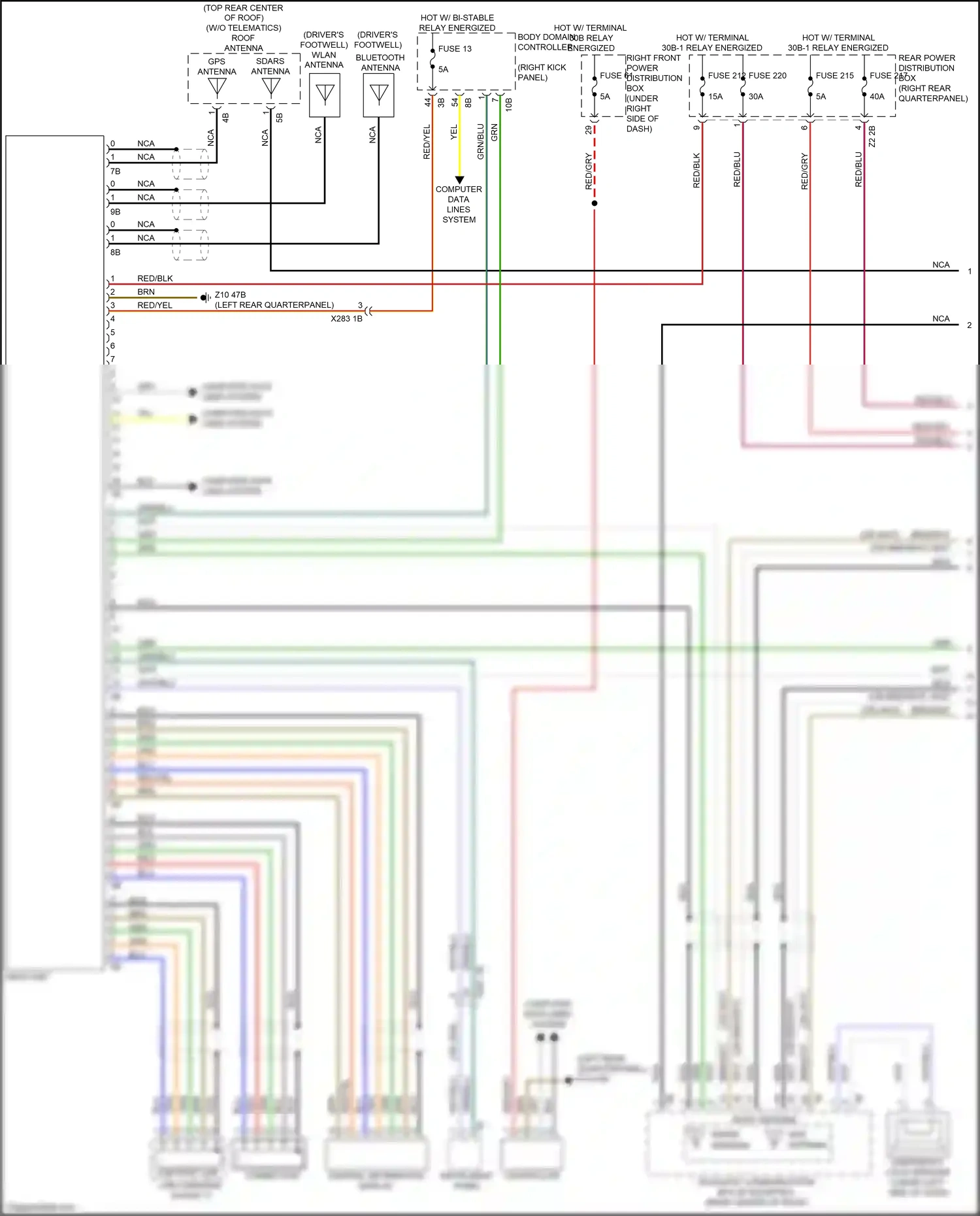 Wiring diagram brn for BMW X3 M F97 (2019-2021) (18 of 163)