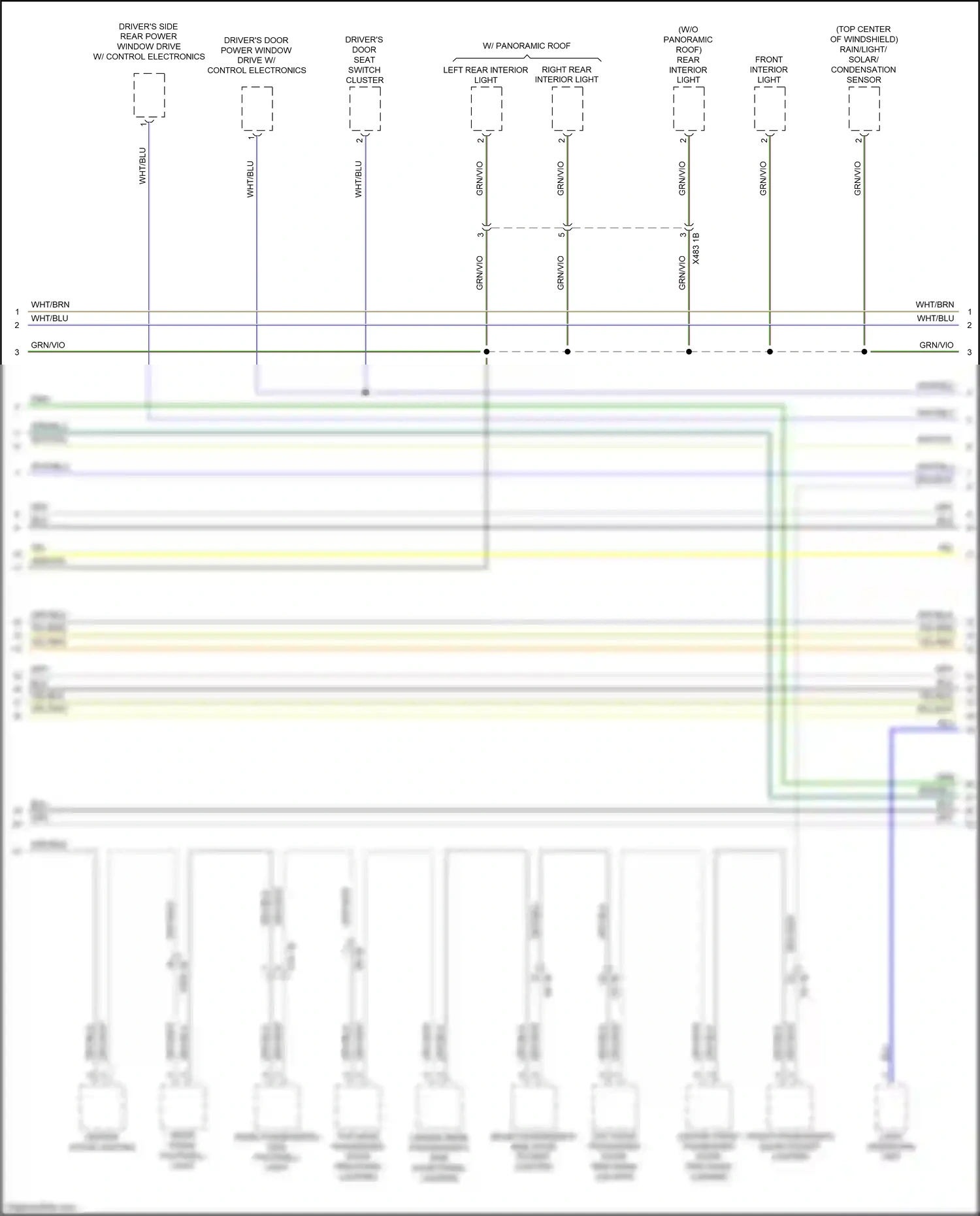 Wiring diagram center stack lighting for BMW X3 M F97 (2019-2021) (1 of 4)