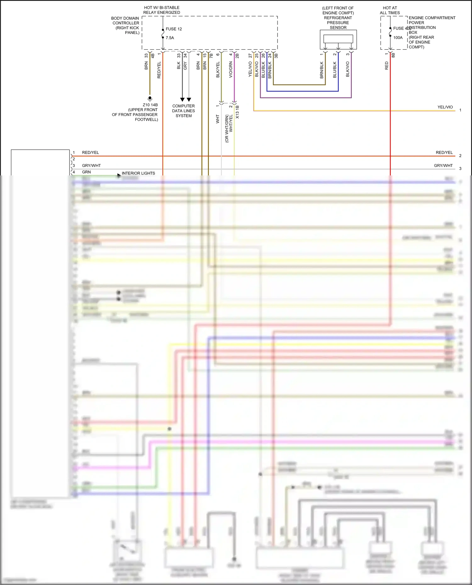 Wiring diagram computer data lines system for BMW X3 M F97 (2019-2021) (81 of 98)