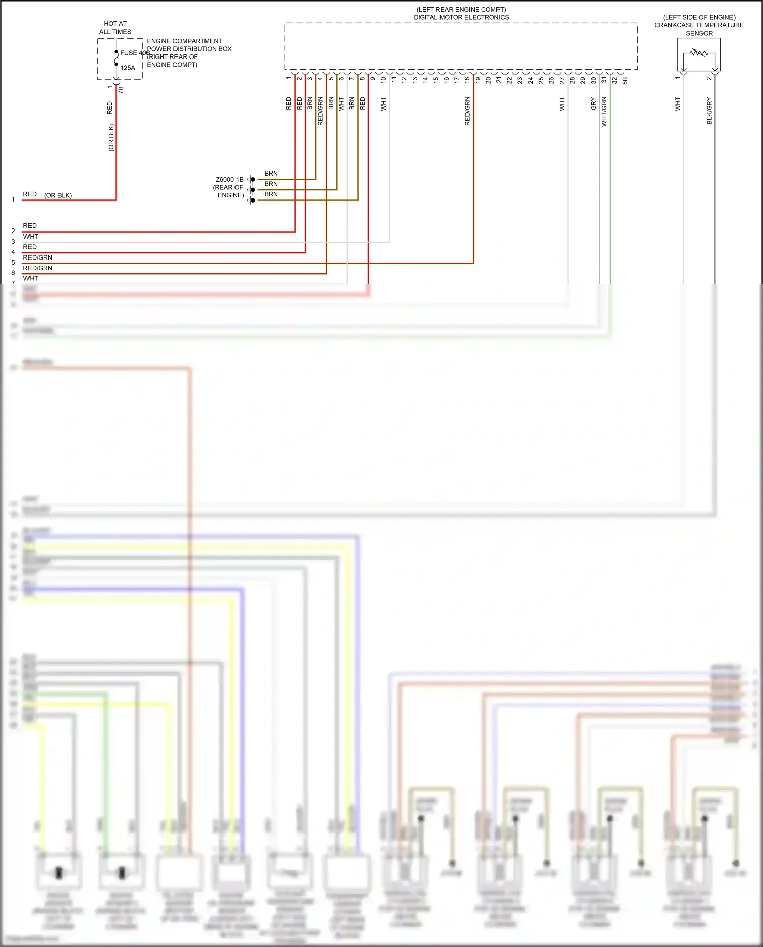 Wiring diagram coolant temperature sensor for BMW X3 M F97 (2019-2021) (4 of 4)