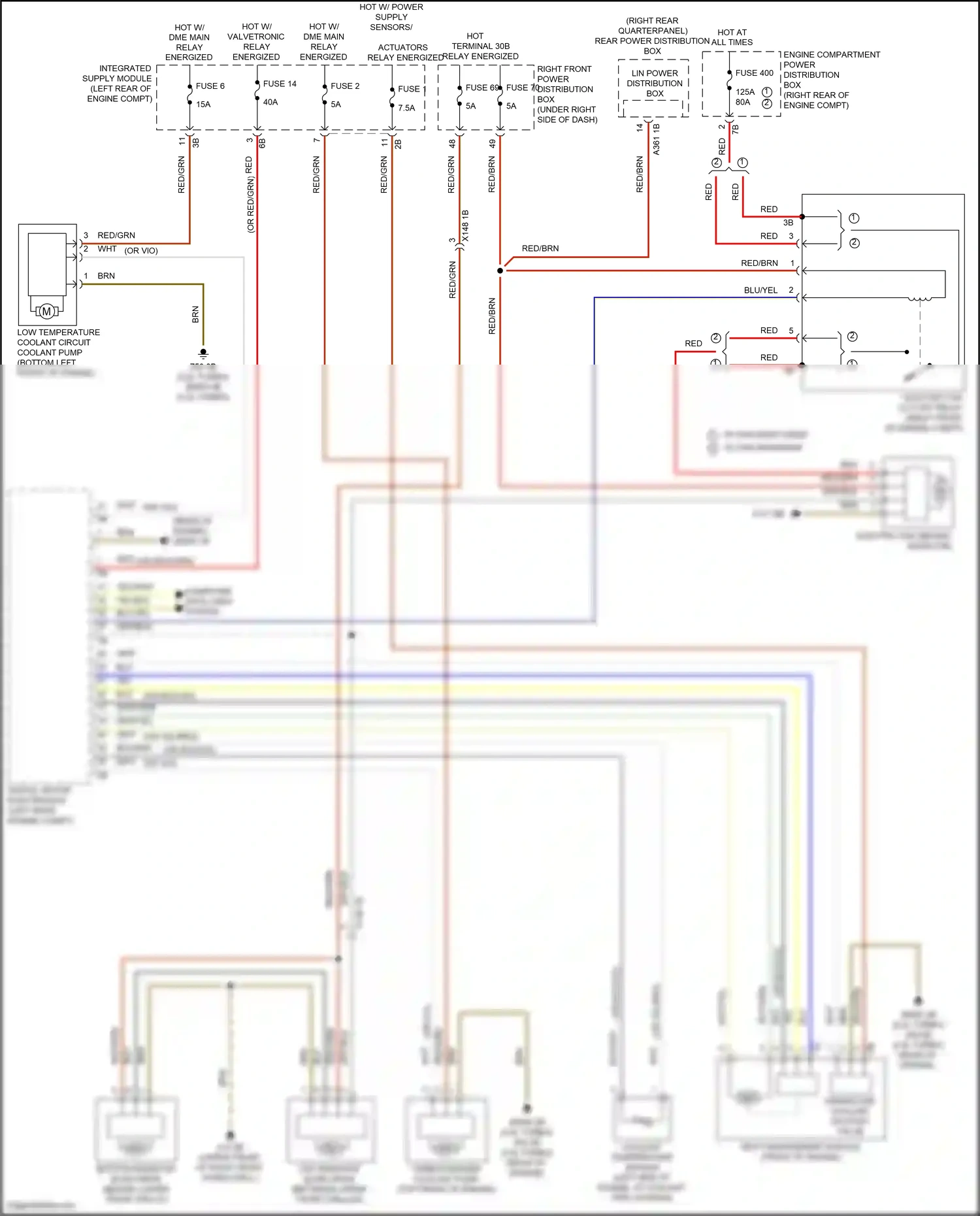 Wiring diagram coolant temperature sensor for BMW X3 M F97 (2019-2021) (2 of 4)