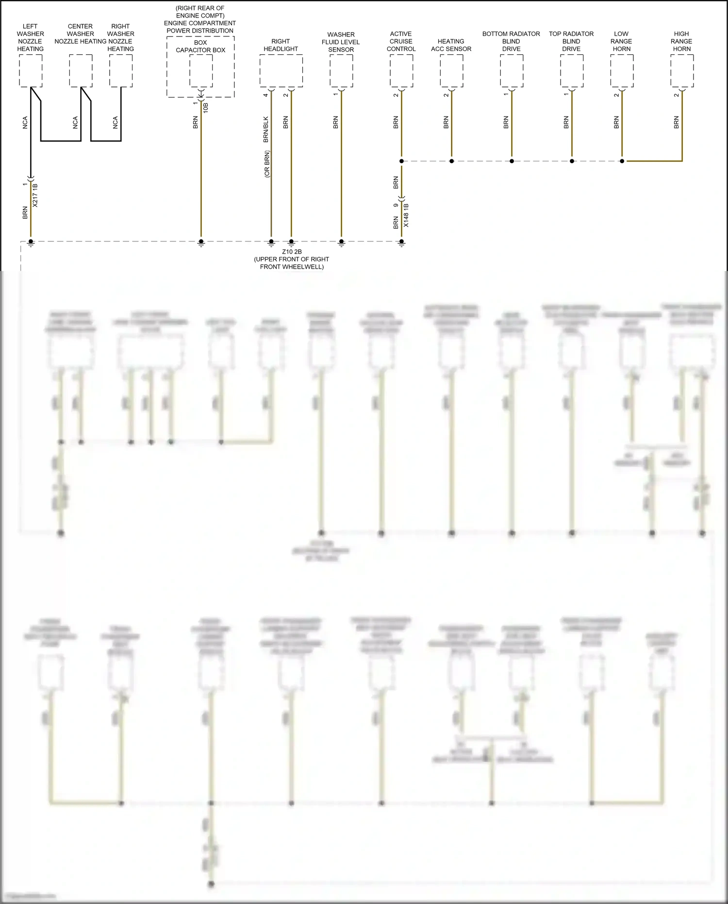 Wiring diagram front passenger seat backrest width adjustment valve block for BMW X3 M F97 (2019-2021) (1 of 3)