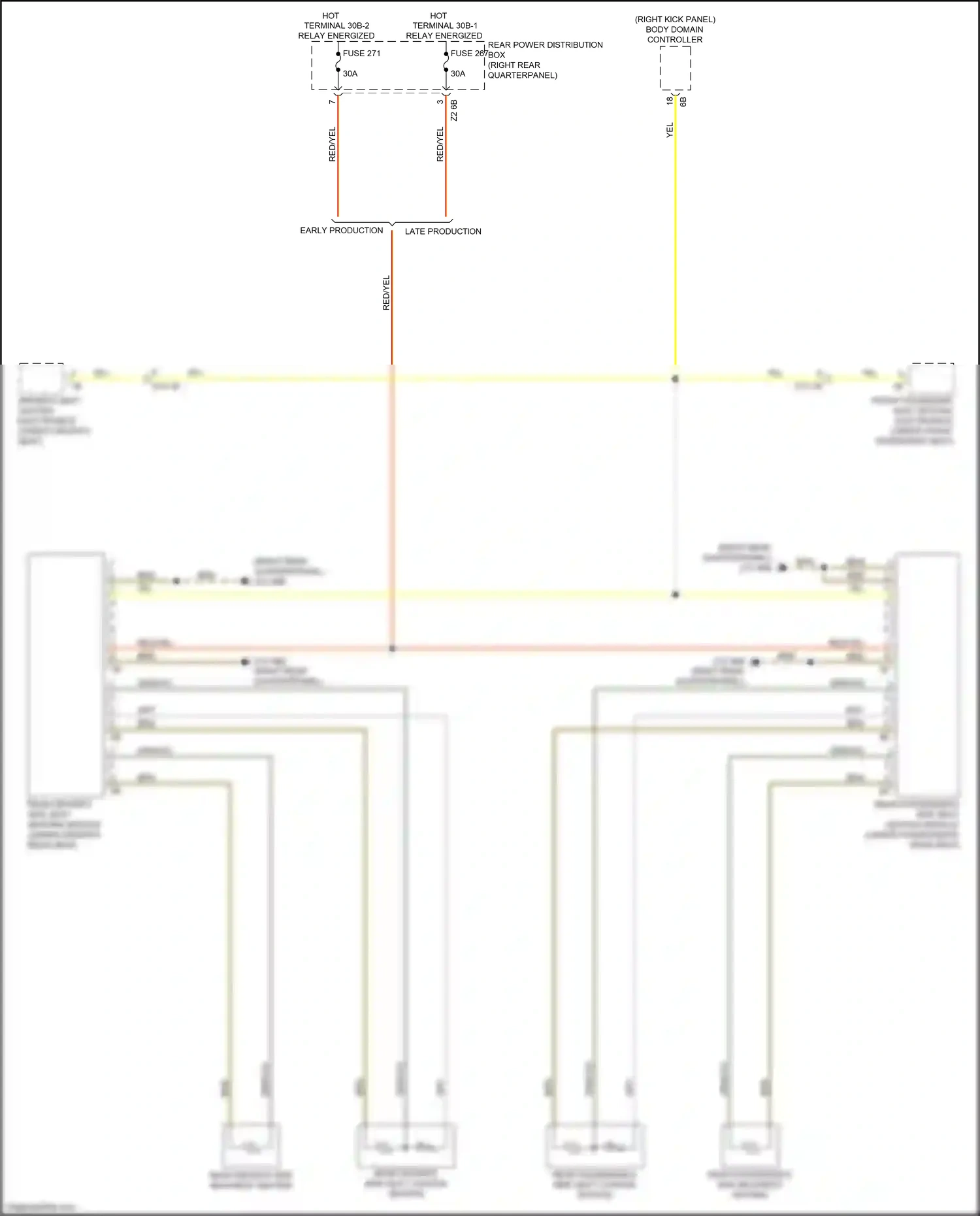 Wiring diagram front passenger seat heating electronics for BMW X3 M F97 (2019-2021) (5 of 6)