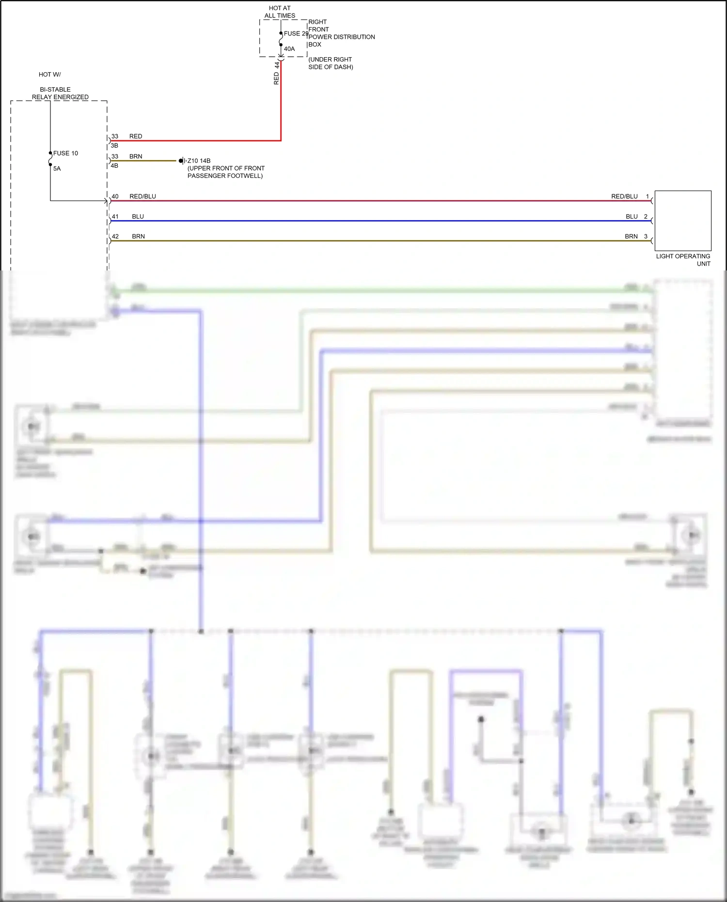 Wiring diagram fuse 10 for BMW X3 M F97 (2019-2021) (4 of 8)