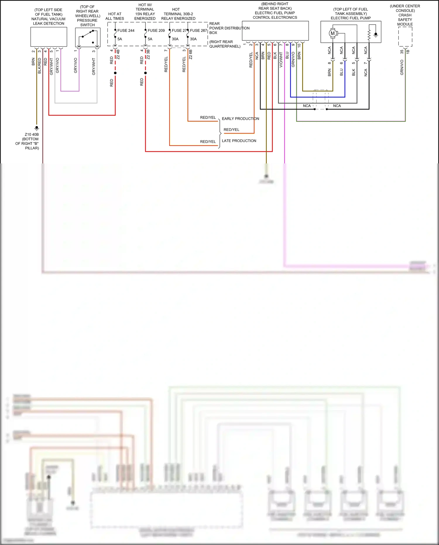 Wiring diagram fuse 209 for BMW X3 M F97 (2019-2021) (3 of 4)
