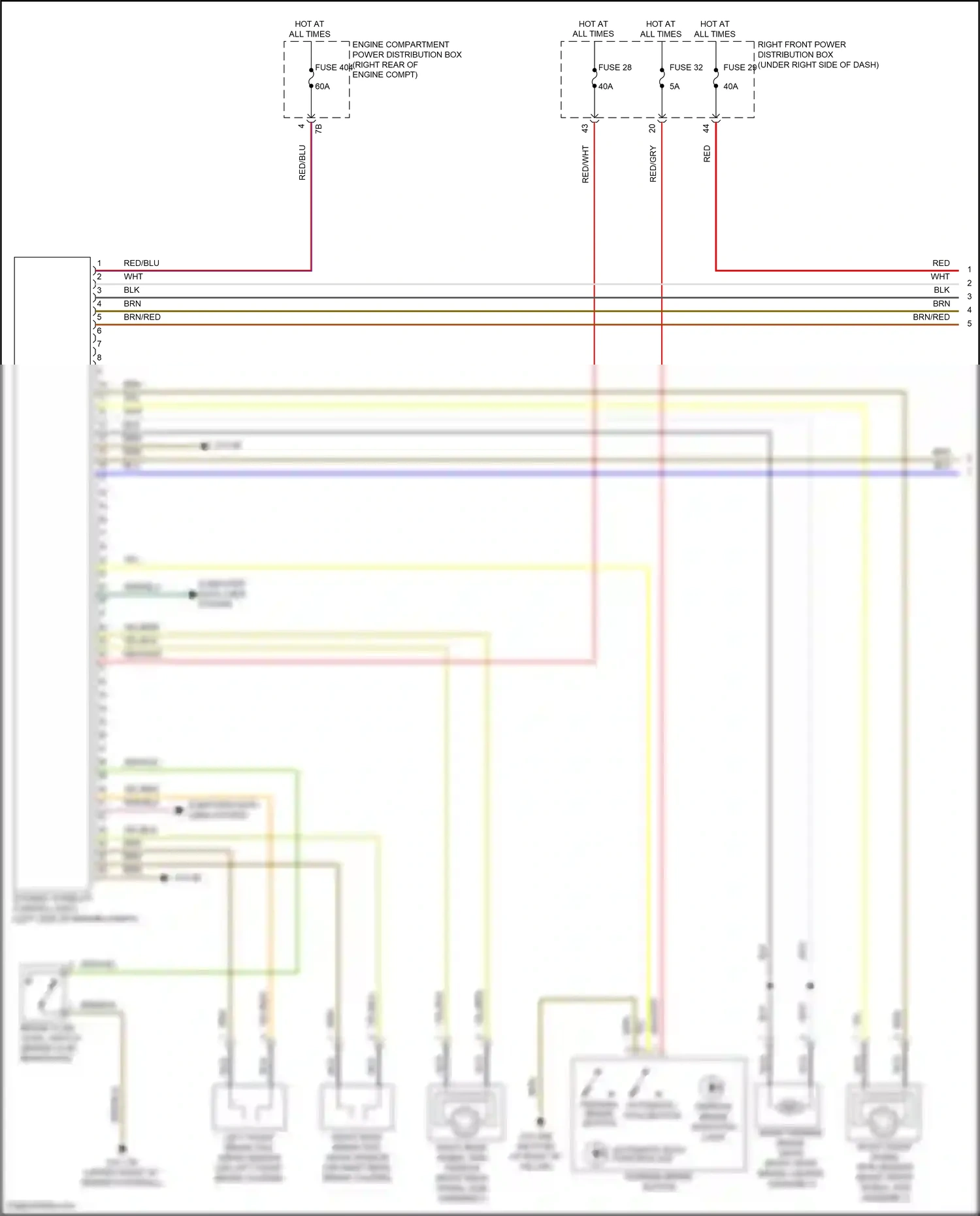Wiring diagram fuse 404 for BMW X3 M F97 (2019-2021) (1 of 2)
