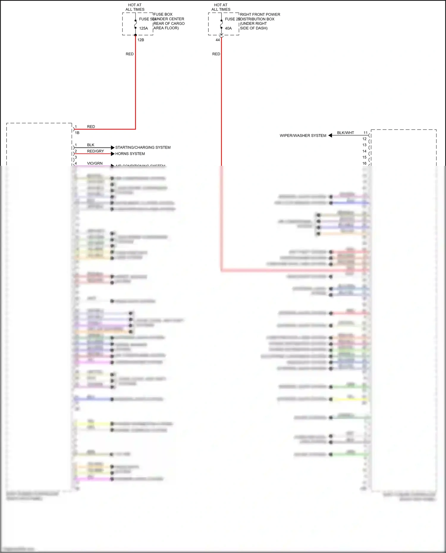 Wiring diagram fuse box for BMW X3 M F97 (2019-2021) (3 of 14)