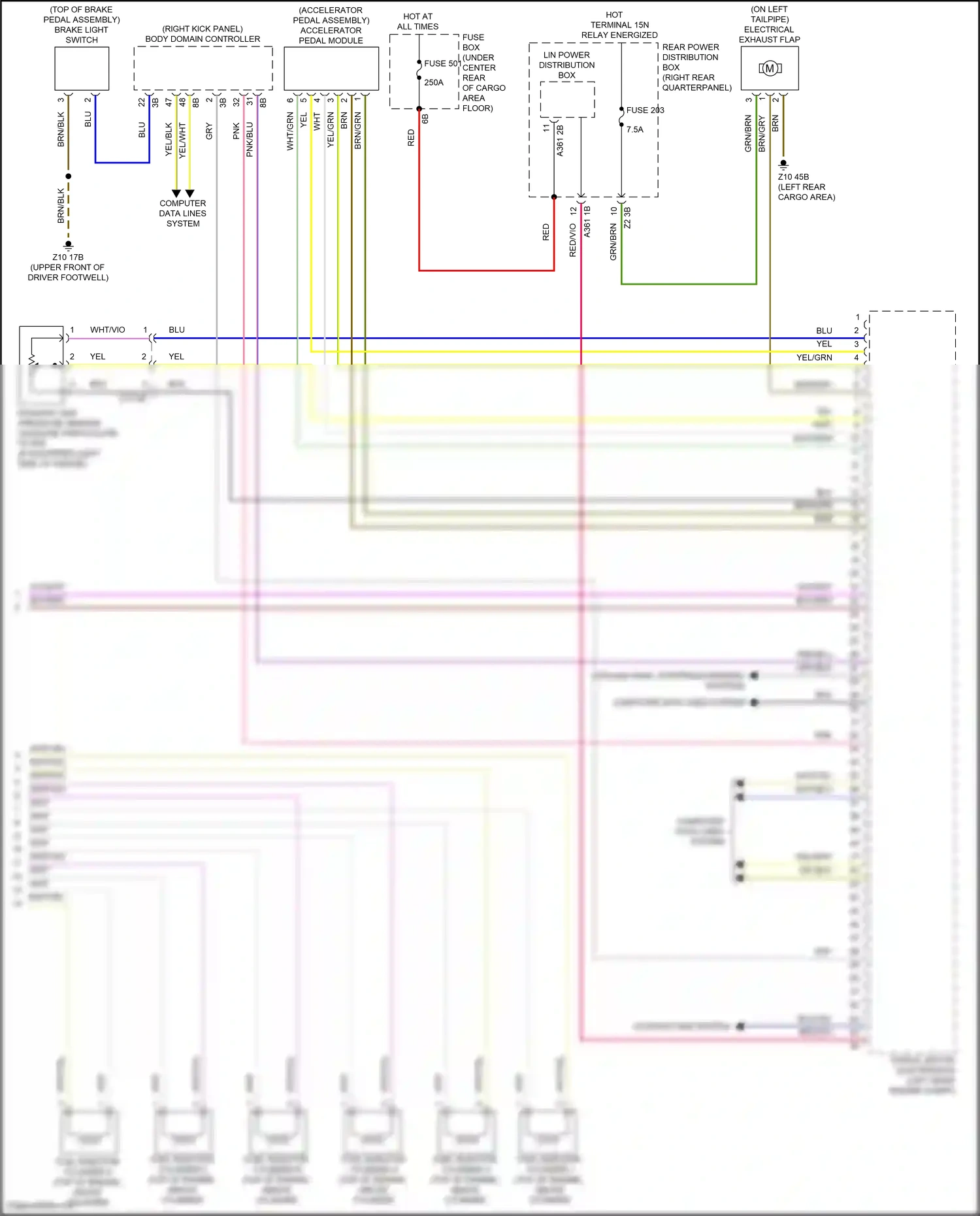 Wiring diagram fuse box for BMW X3 M F97 (2019-2021) (14 of 14)
