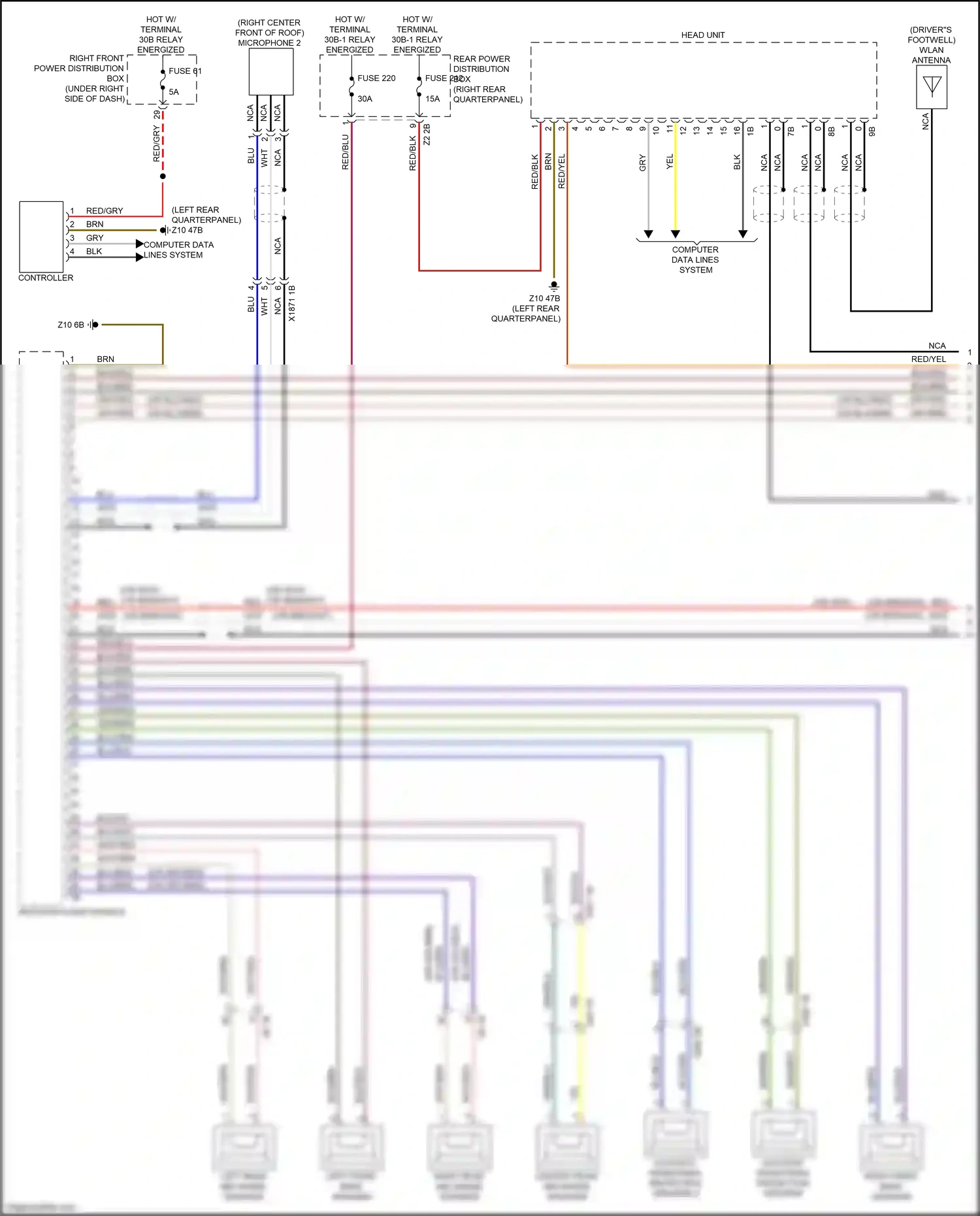 Wiring diagram grn/red for BMW X3 M F97 (2019-2021) (6 of 35)