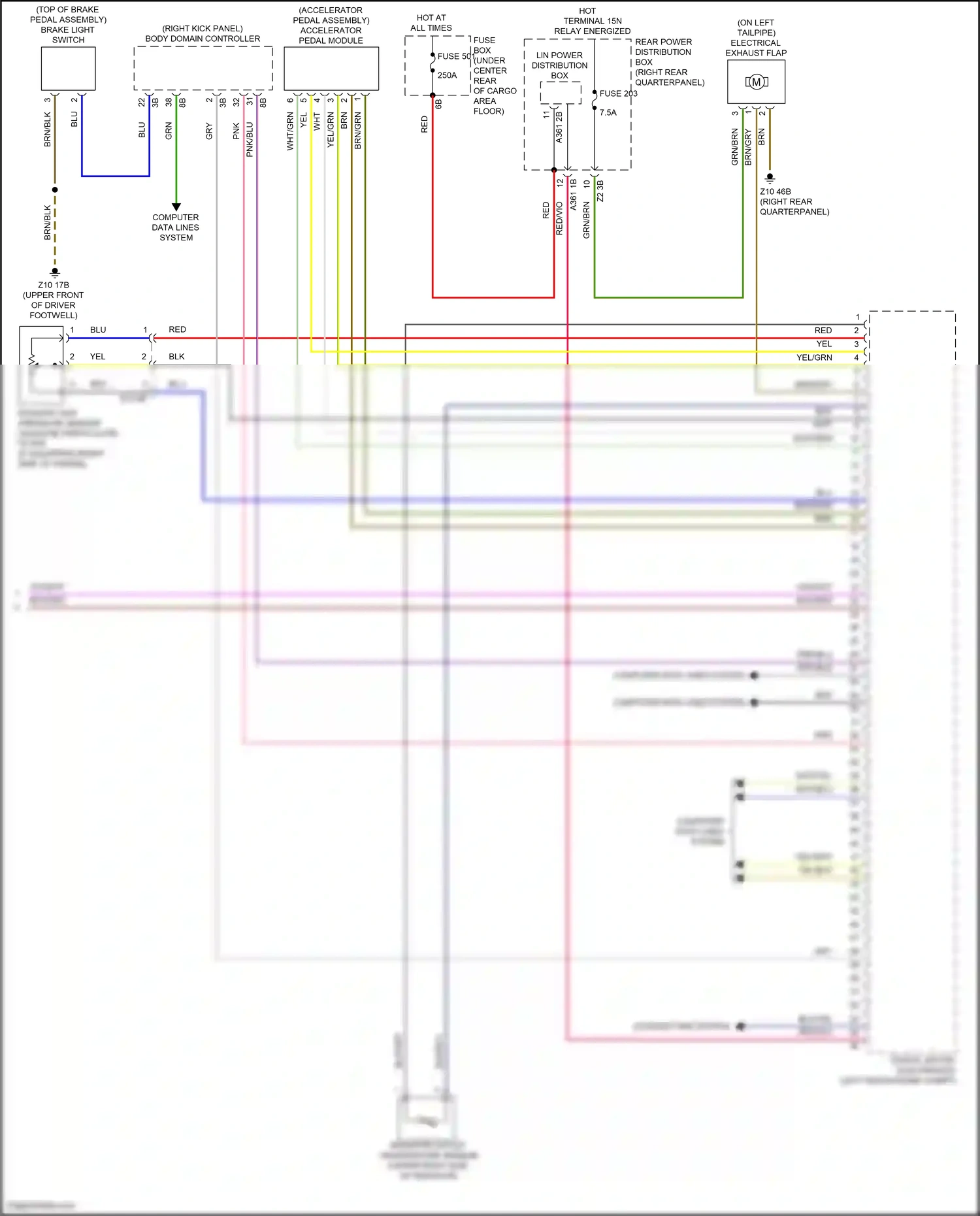 Wiring diagram gry/blk for BMW X3 M F97 (2019-2021) (53 of 54)