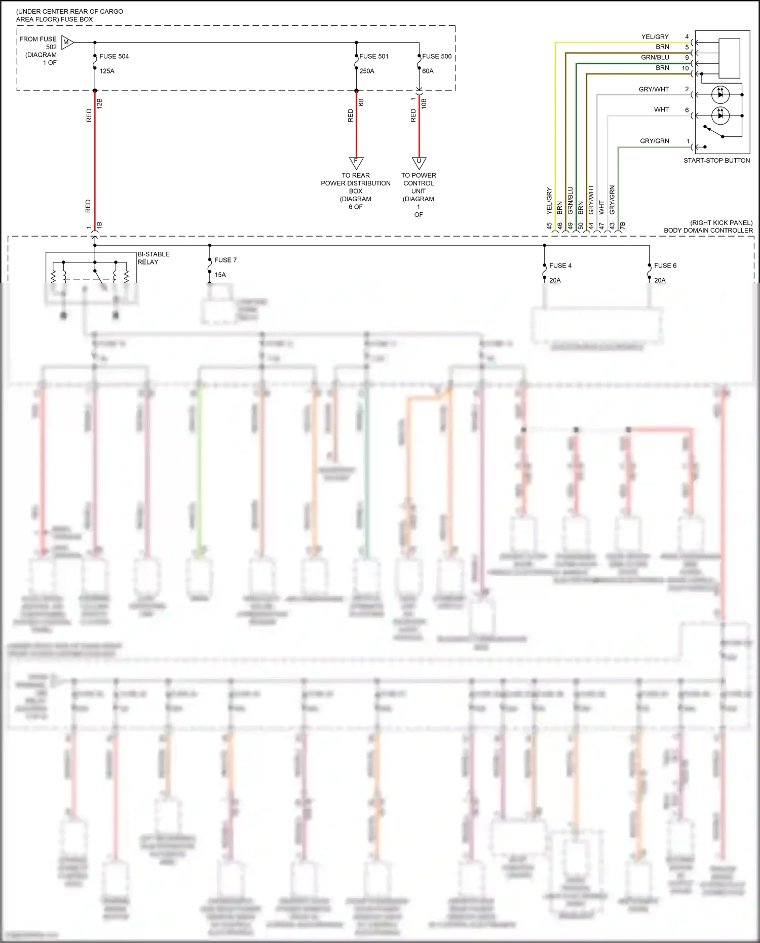 Wiring diagram junction box electronics for BMW X3 M F97 (2019-2021) (1 of 1)