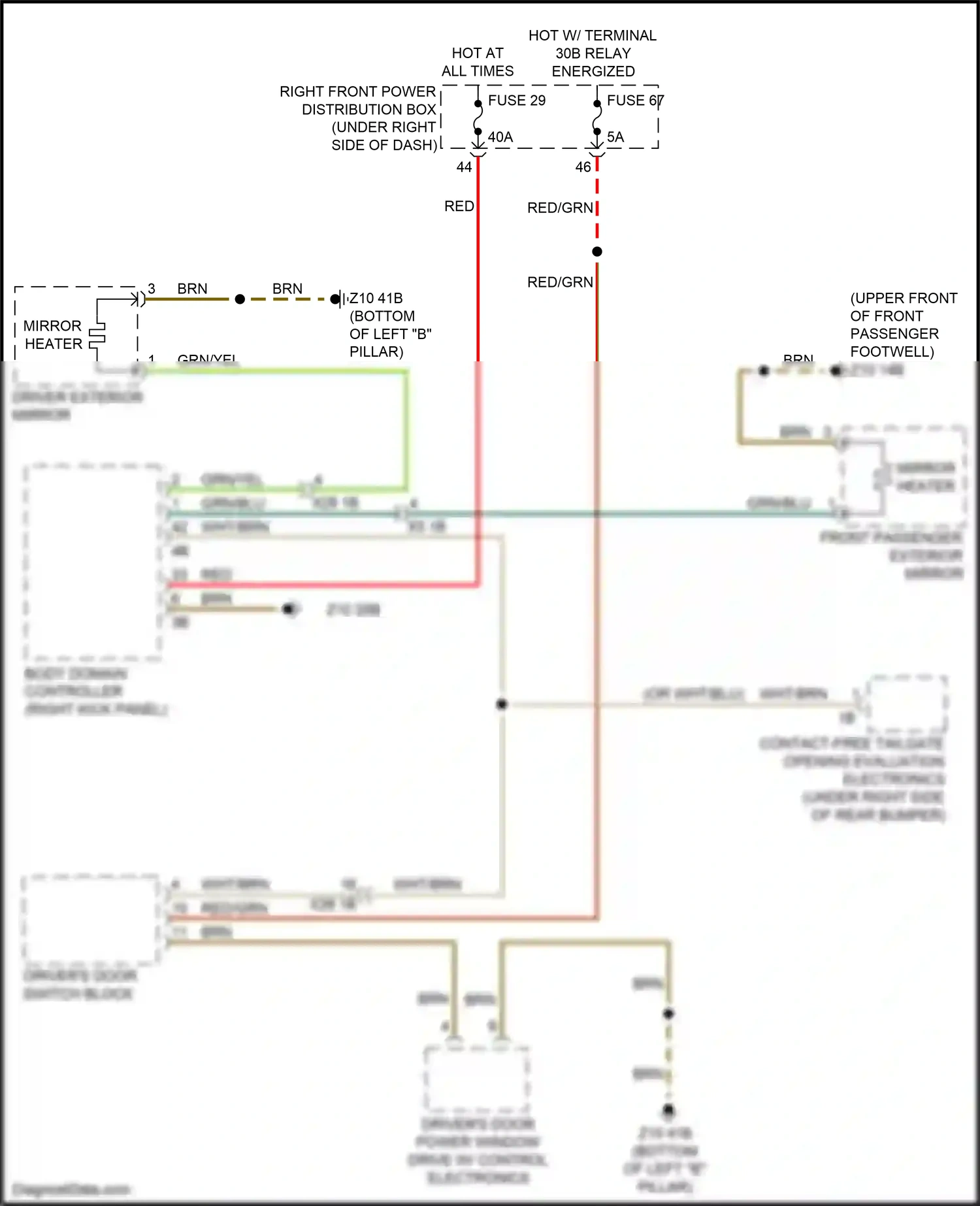 Wiring diagram red/grn for BMW X3 M F97 (2019-2021) (34 of 45)