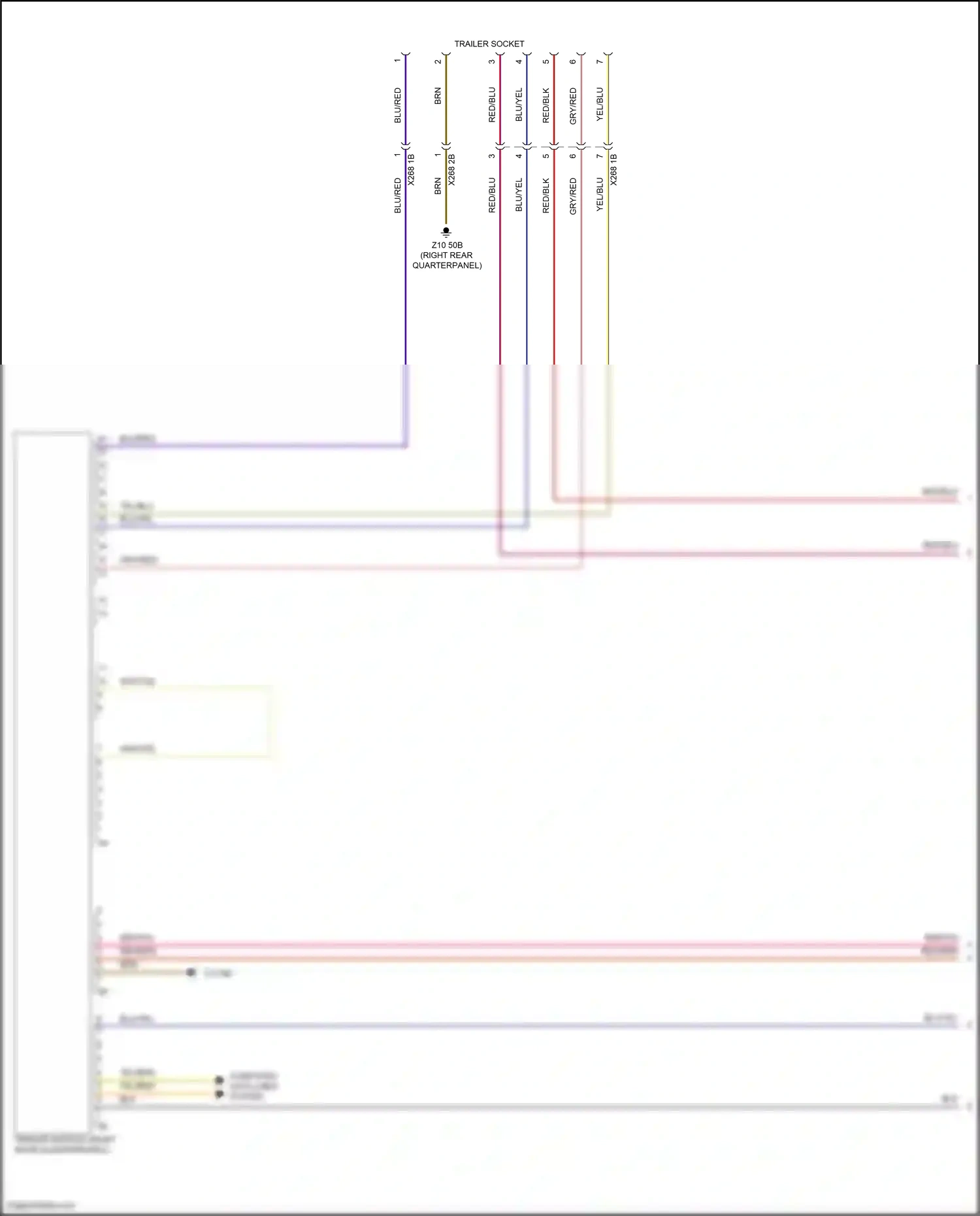 Wiring diagram red/vio for BMW X3 M F97 (2019-2021) (5 of 9)