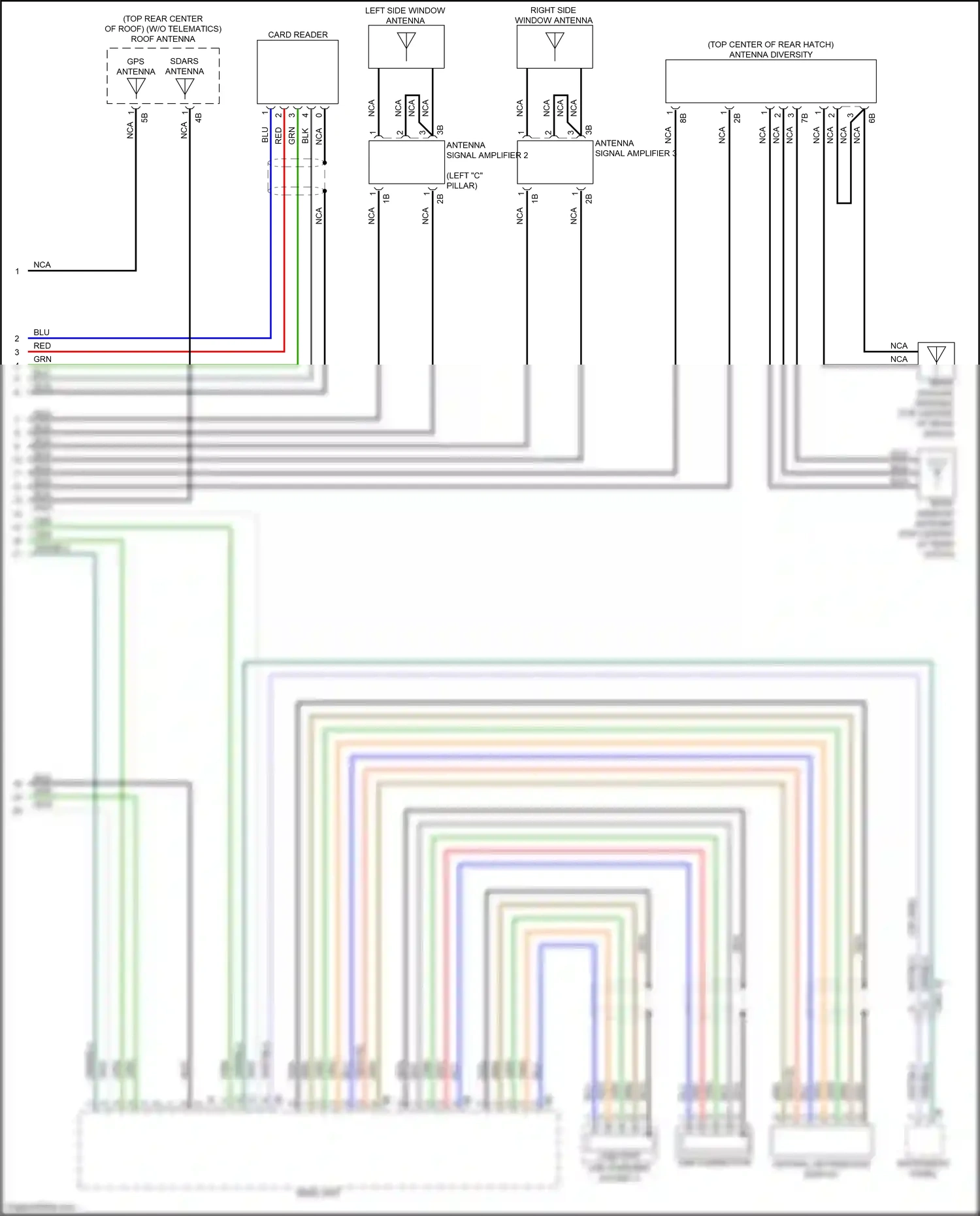 Wiring diagram sdars antenna for BMW X3 M F97 (2019-2021) (7 of 18)