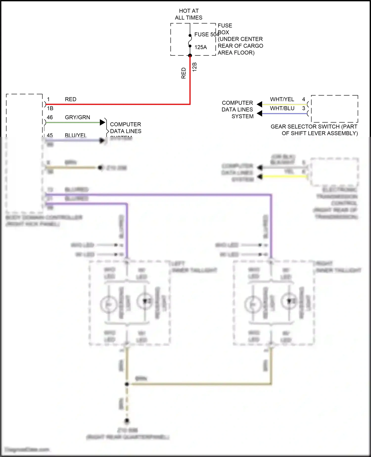 Wiring diagram w/ led for BMW X3 M F97 (2019-2021) (1 of 7)