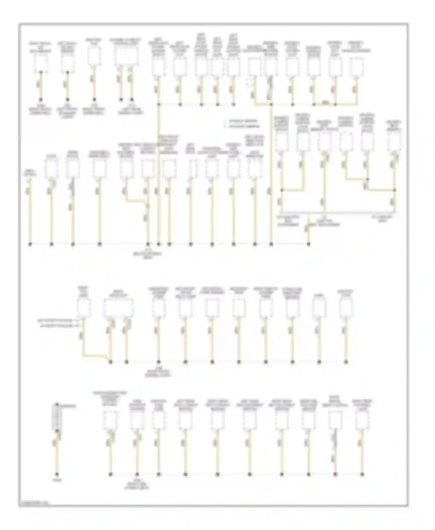 X3 BMW E83 facelift (2006-2010): Ground distribution circuit (1 of 4)