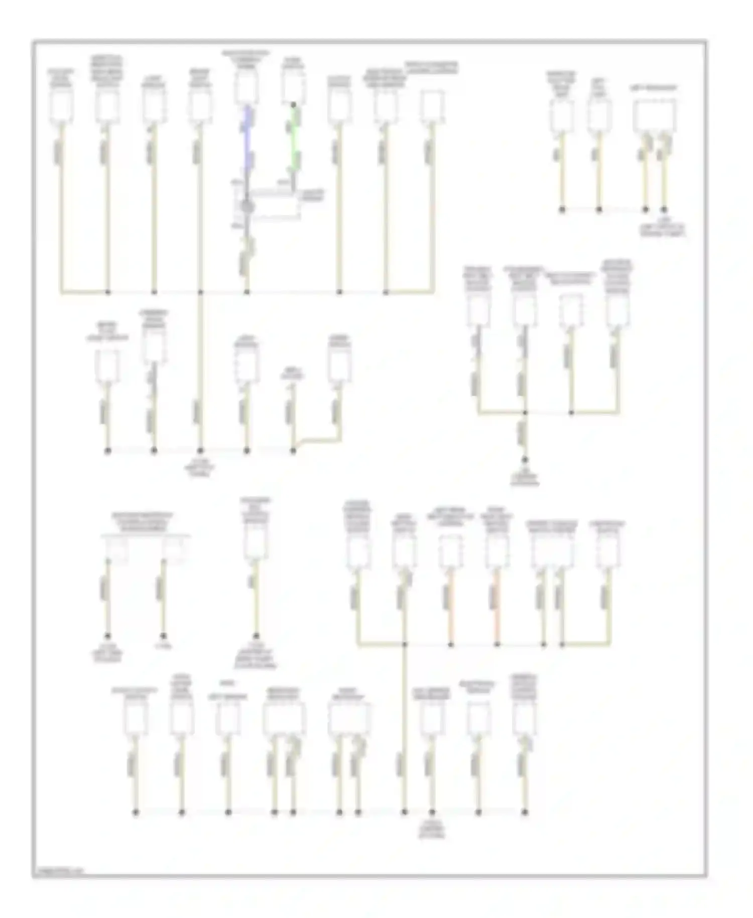 X3 BMW E83 facelift (2006-2010): Ground distribution circuit (2 of 4)