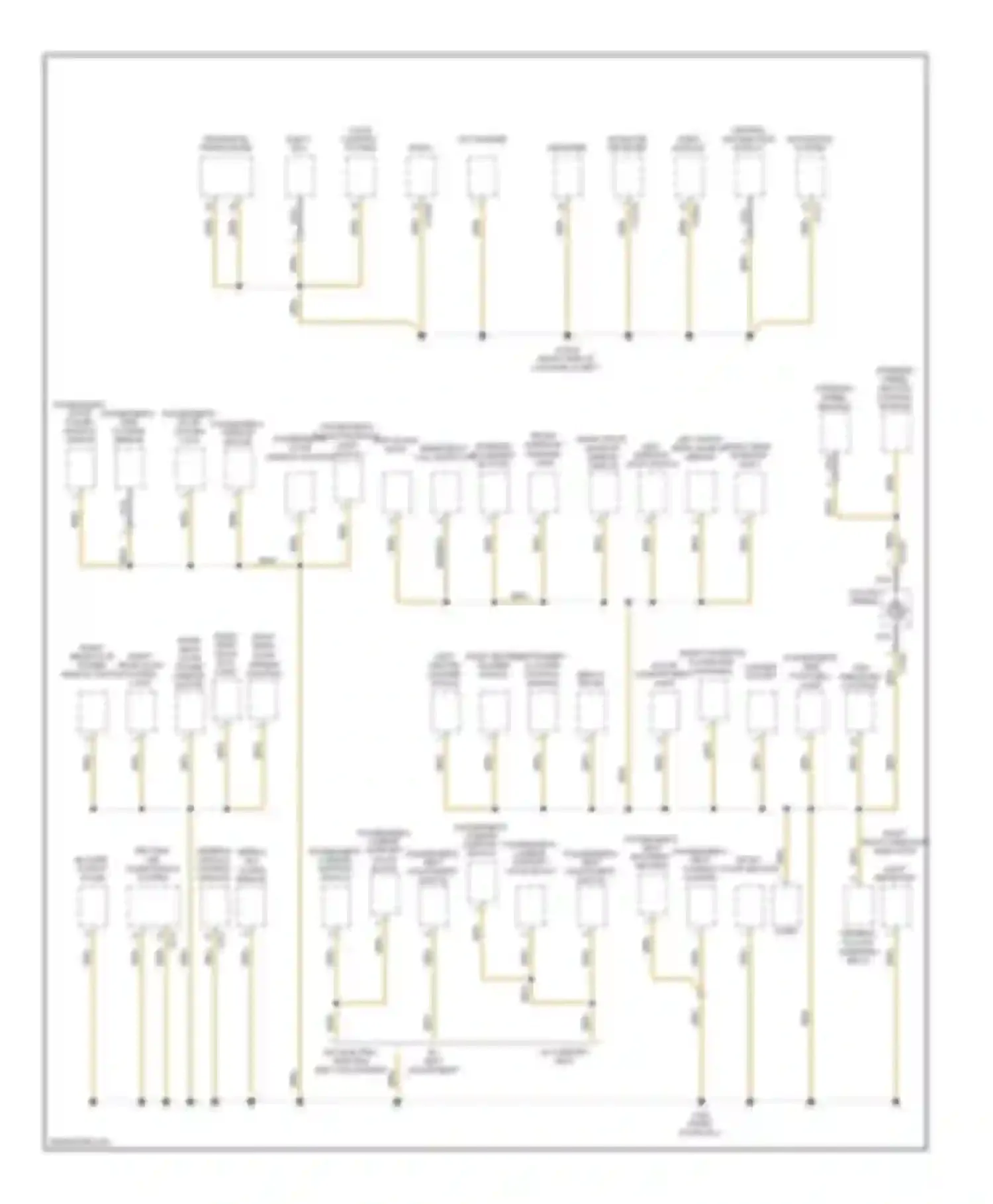 X3 BMW E83 facelift (2006-2010): Ground distribution circuit (3 of 4)