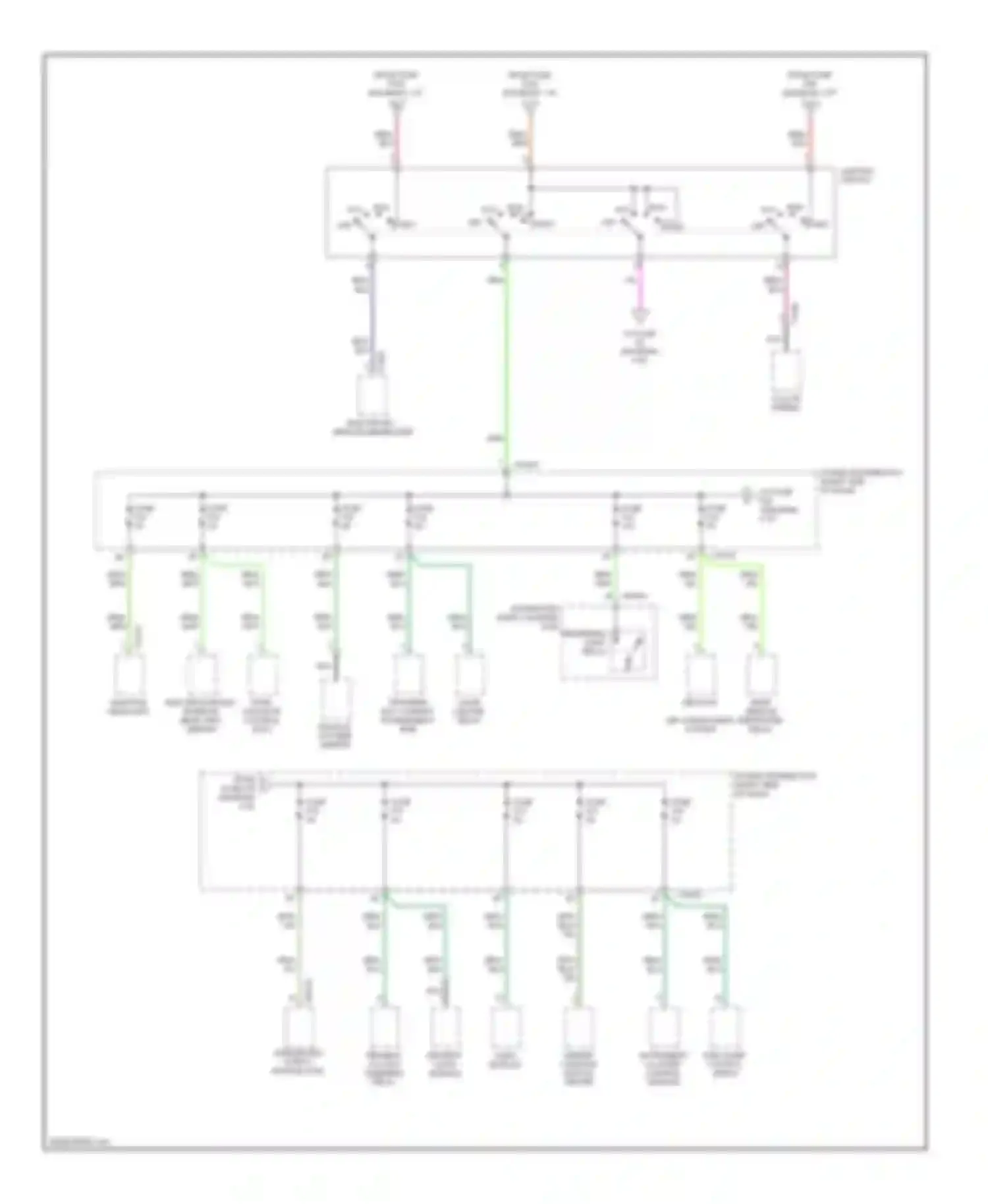 X3 BMW E83 facelift (2006-2010): Power distribution circuit (4 of 5)