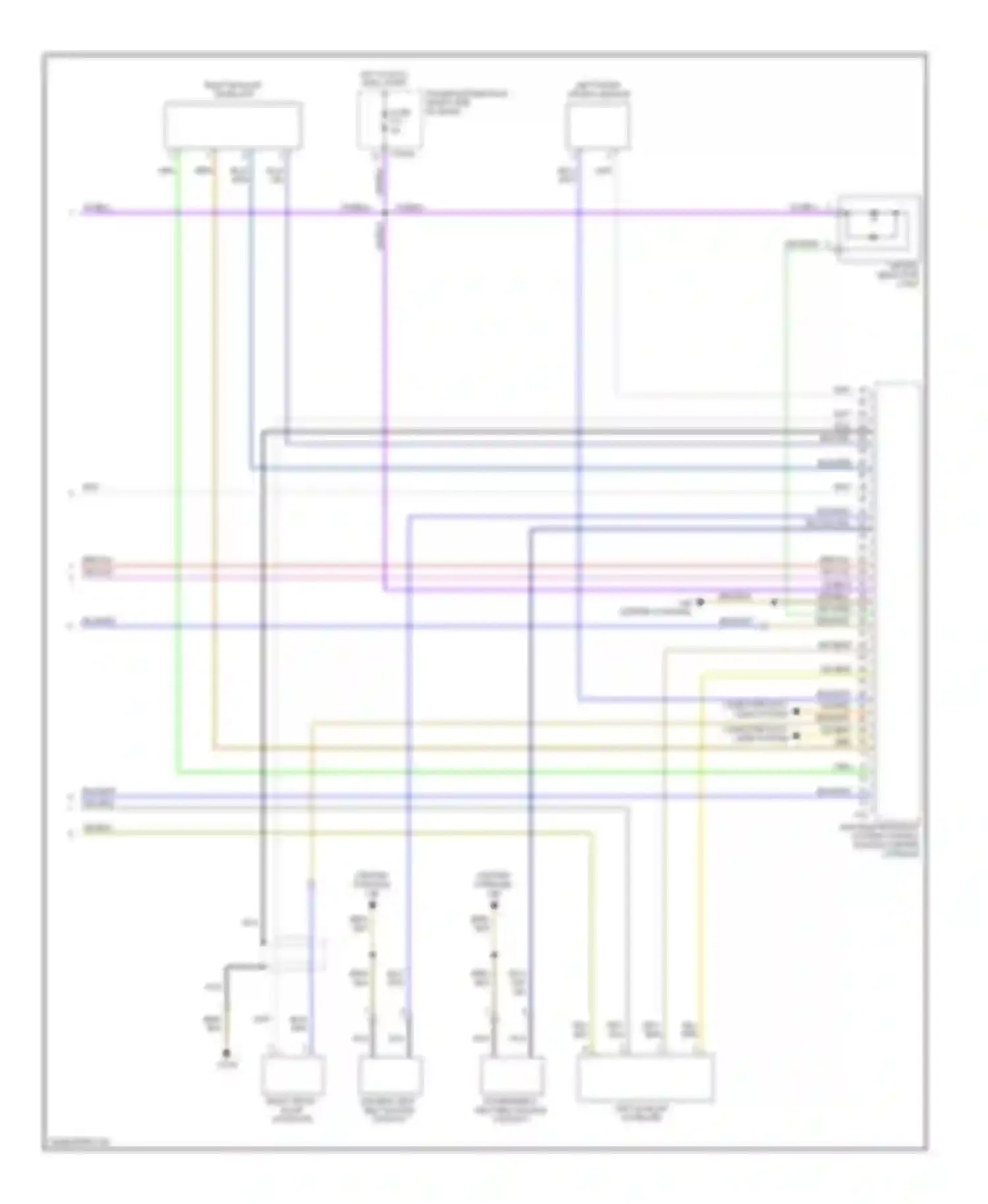 X3 BMW E83 facelift (2006-2010): Supplemental restraints circuit (3 of 3)