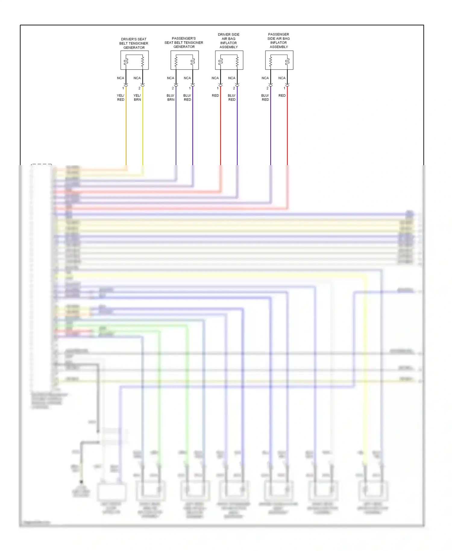 Wiring diagram blu/red for BMW X3 E83 facelift (2006-2010) (25 of 26)