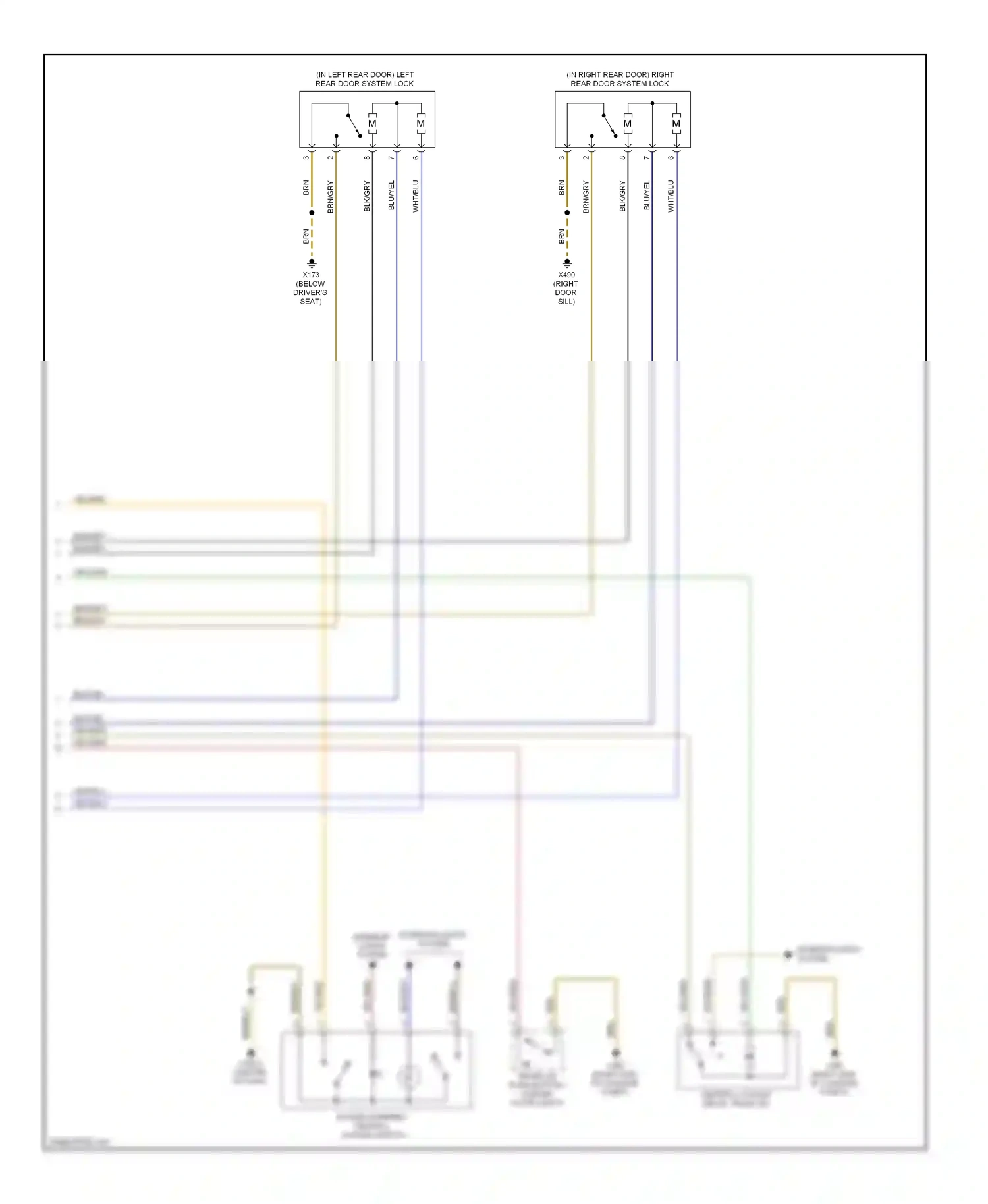 Wiring diagram brn/blu for BMW X3 E83 facelift (2006-2010) (5 of 8)