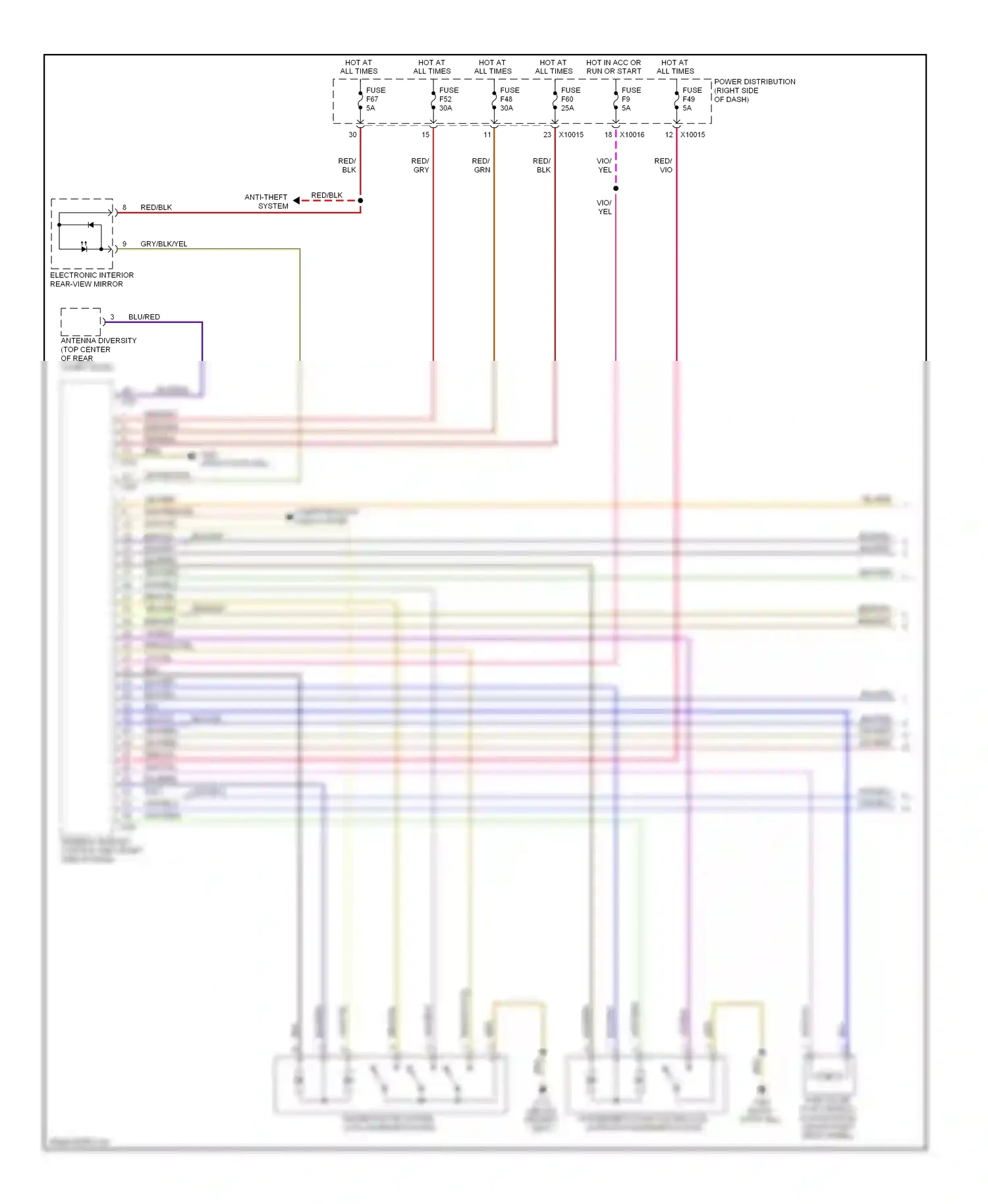 Wiring diagram gry/red for BMW X3 E83 facelift (2006-2010) (9 of 16)