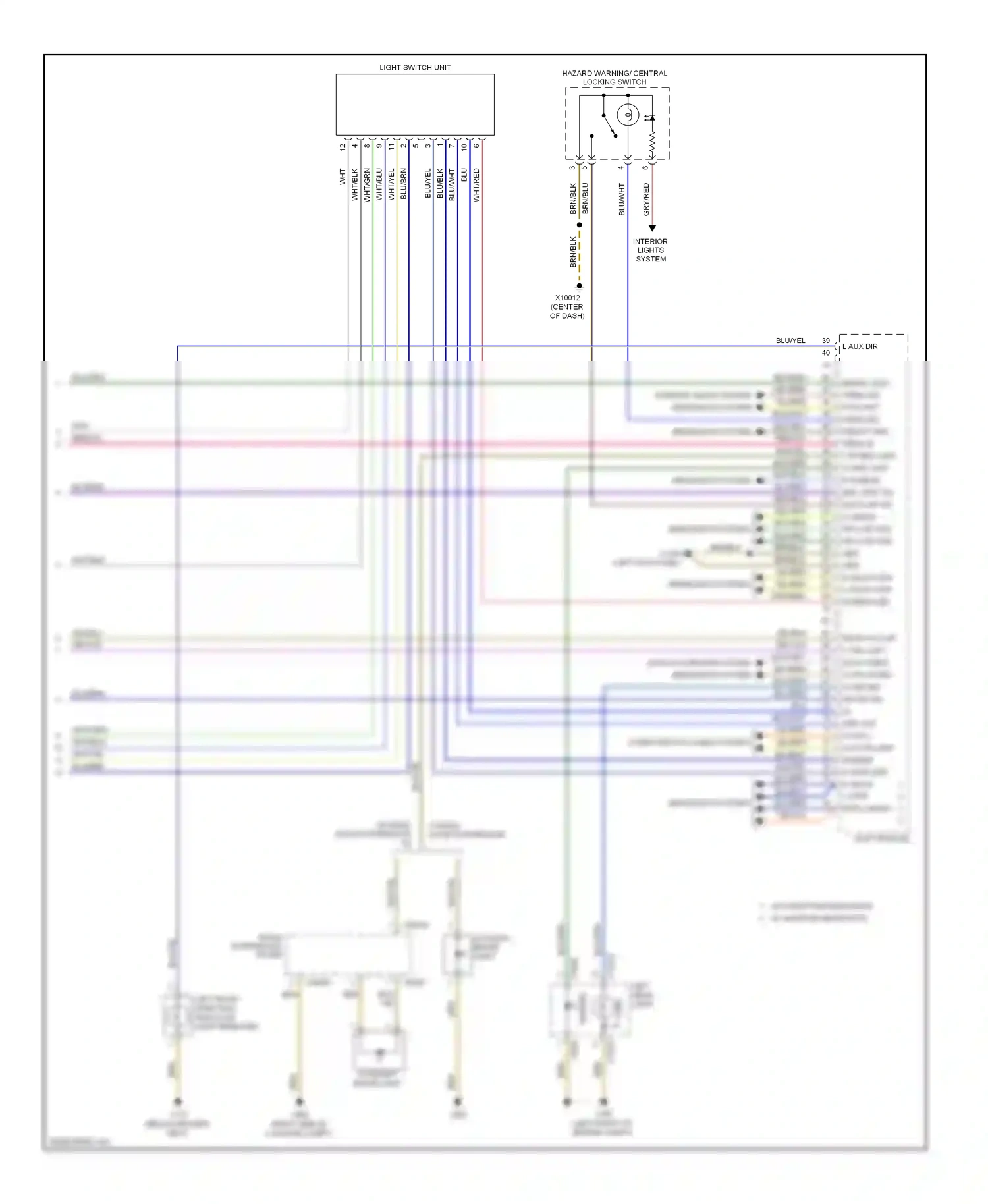 Wiring diagram noise suppressor filter for BMW X3 E83 facelift (2006-2010) (2 of 5)