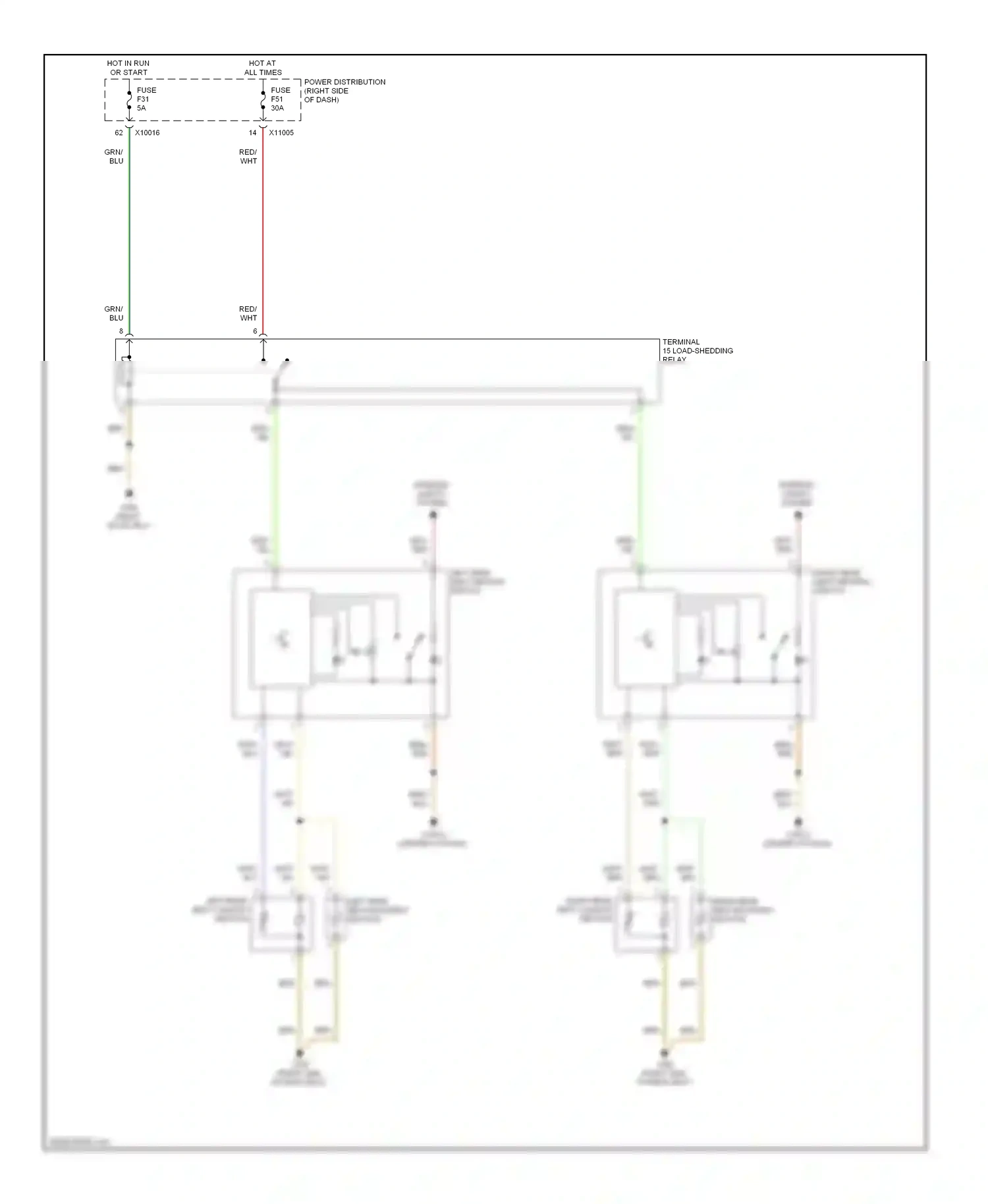 Wiring diagram red for BMW X3 E83 facelift (2006-2010) (36 of 46)