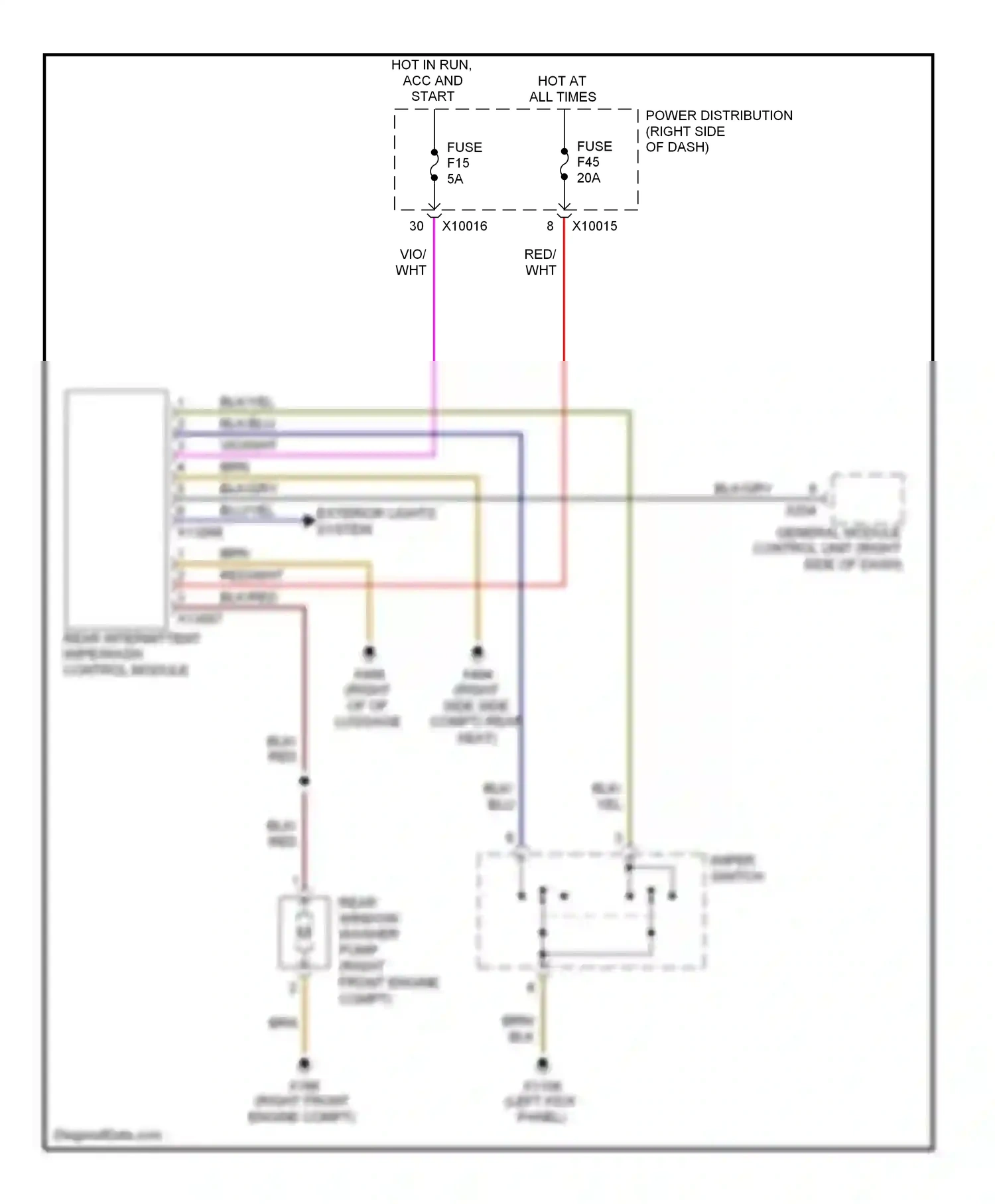 Wiring diagram red for BMW X3 E83 facelift (2006-2010) (43 of 46)