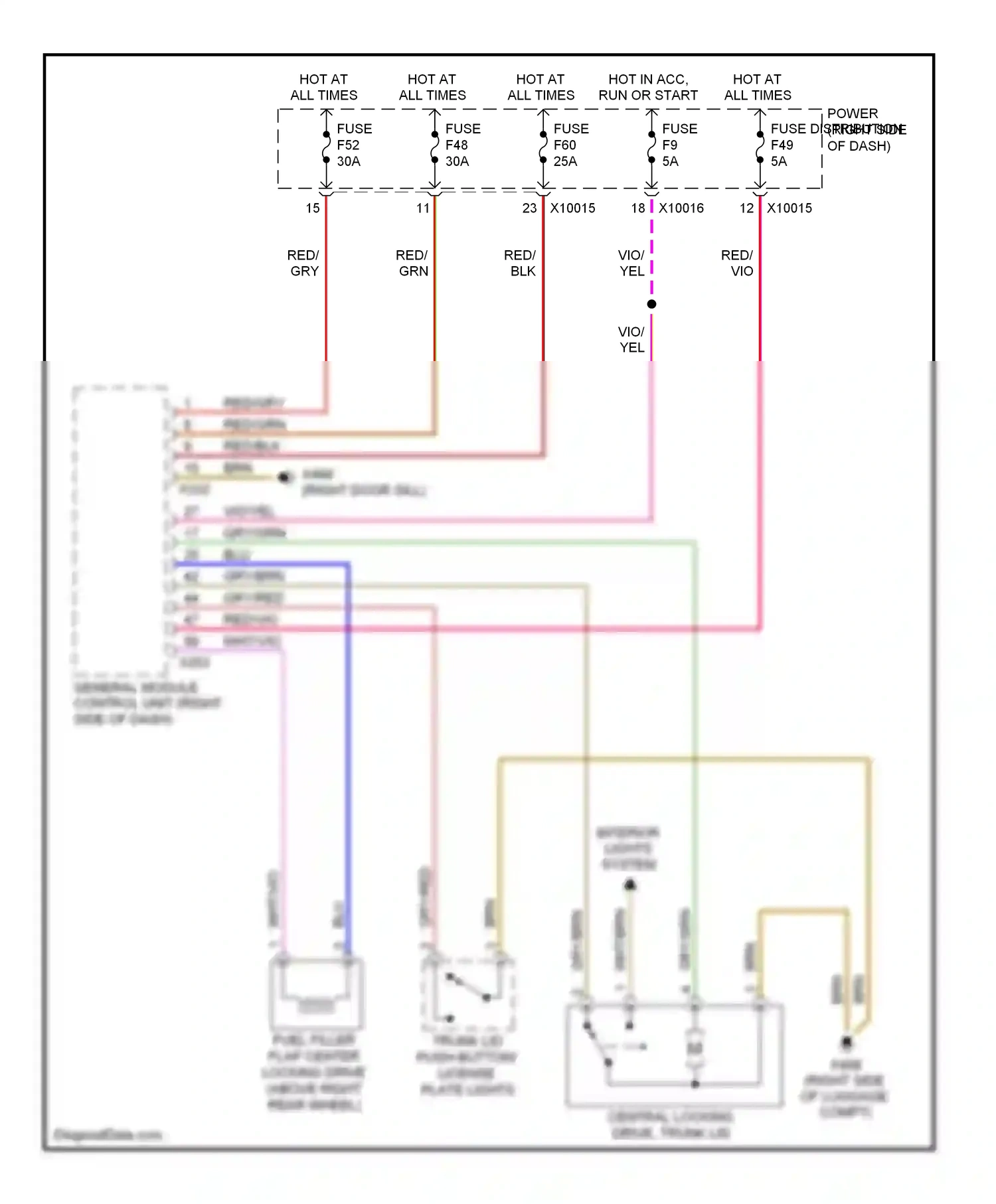 Wiring diagram red/blk for BMW X3 E83 facelift (2006-2010) (11 of 11)