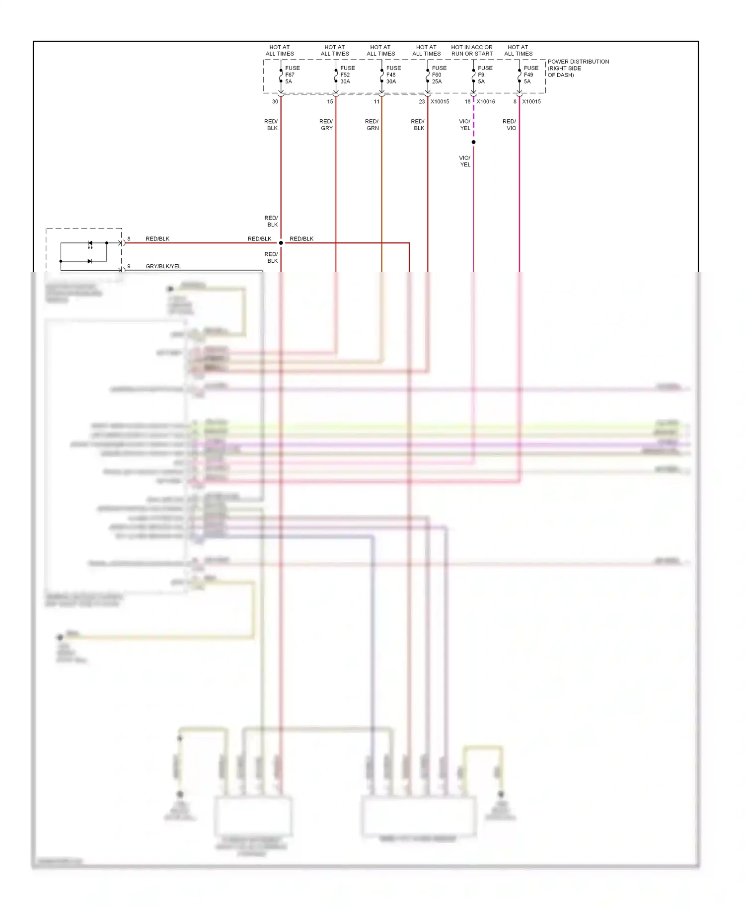 Wiring diagram red/grn for BMW X3 E83 facelift (2006-2010) (3 of 16)