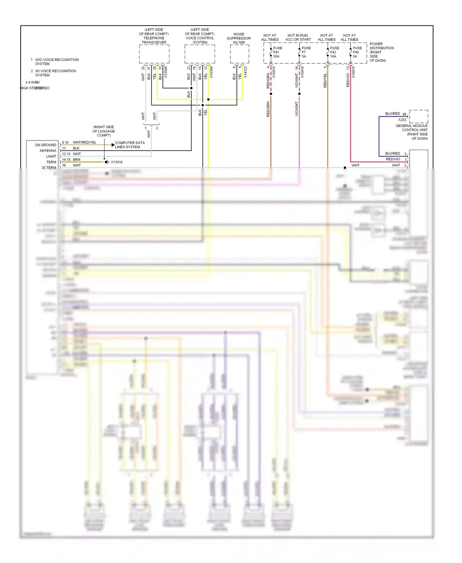 Wiring diagram right cond- enser for BMW X3 E83 facelift (2006-2010) (1 of 1)