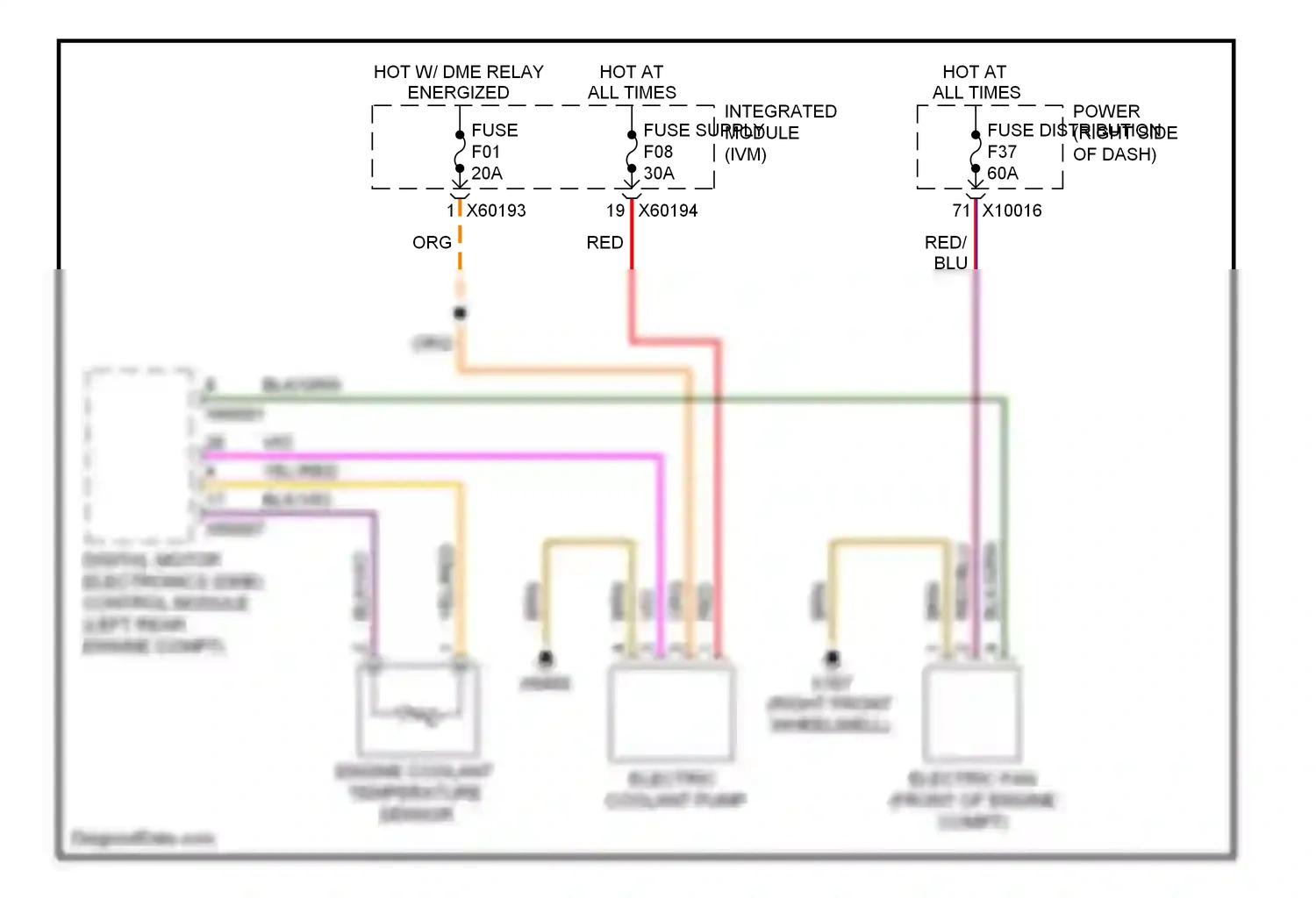 Wiring diagram vio for BMW X3 E83 facelift (2006-2010) (6 of 34)