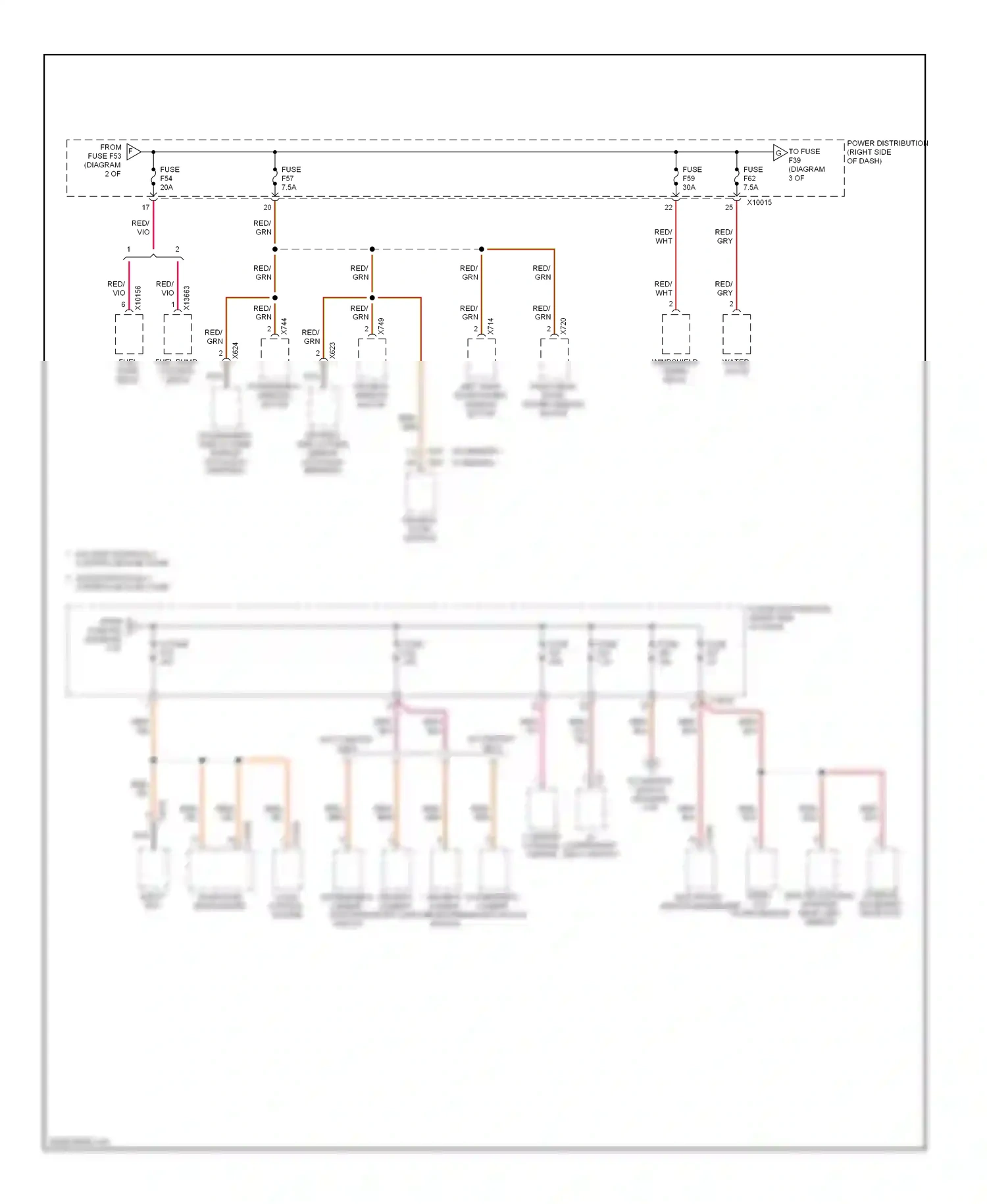 Wiring diagram w/ electronically controlled fuel pump for BMW X3 E83 facelift (2006-2010) (1 of 1)