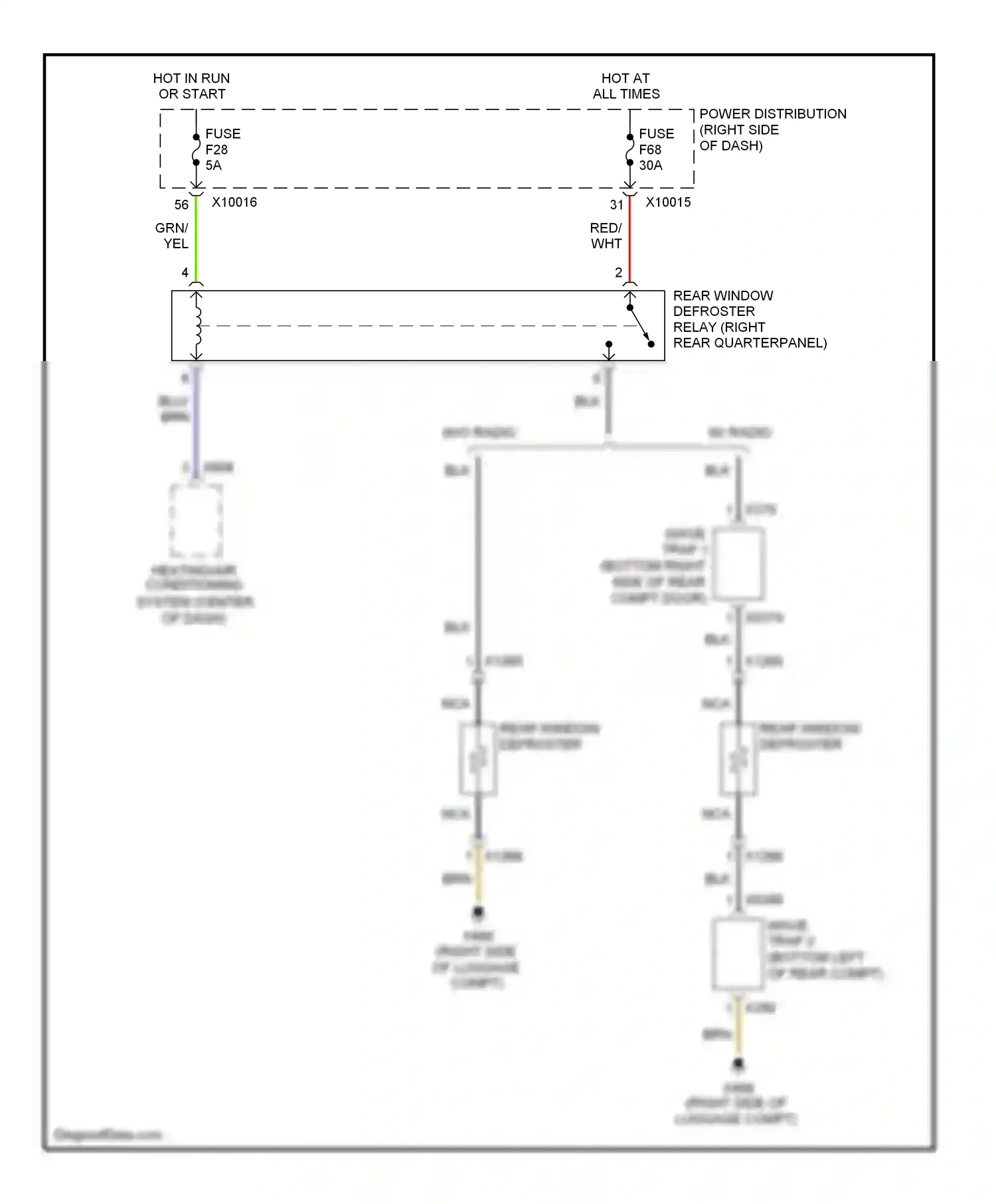 Wiring diagram wave trap 1 for BMW X3 E83 facelift (2006-2010) (1 of 1)