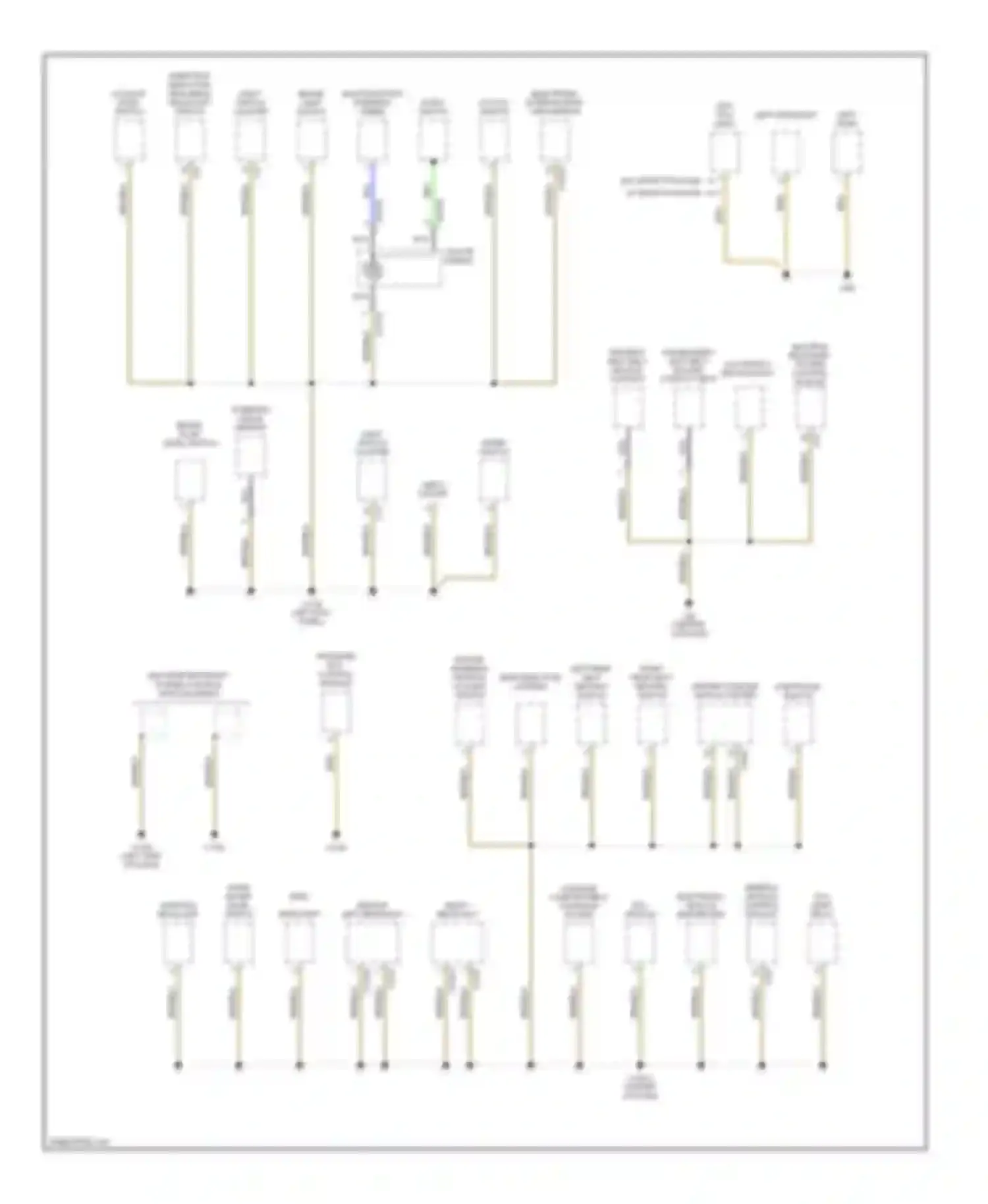 X3 BMW E83 (2003-2006): Ground distribution circuit (2 of 4)