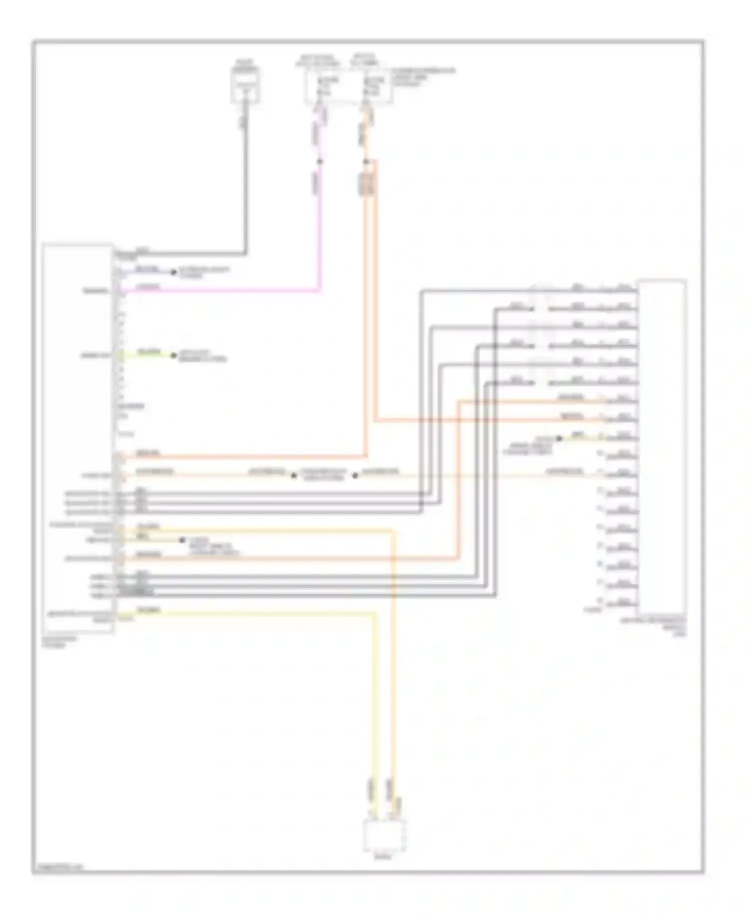 X3 BMW E83 (2003-2006): Navigation circuit, without video module