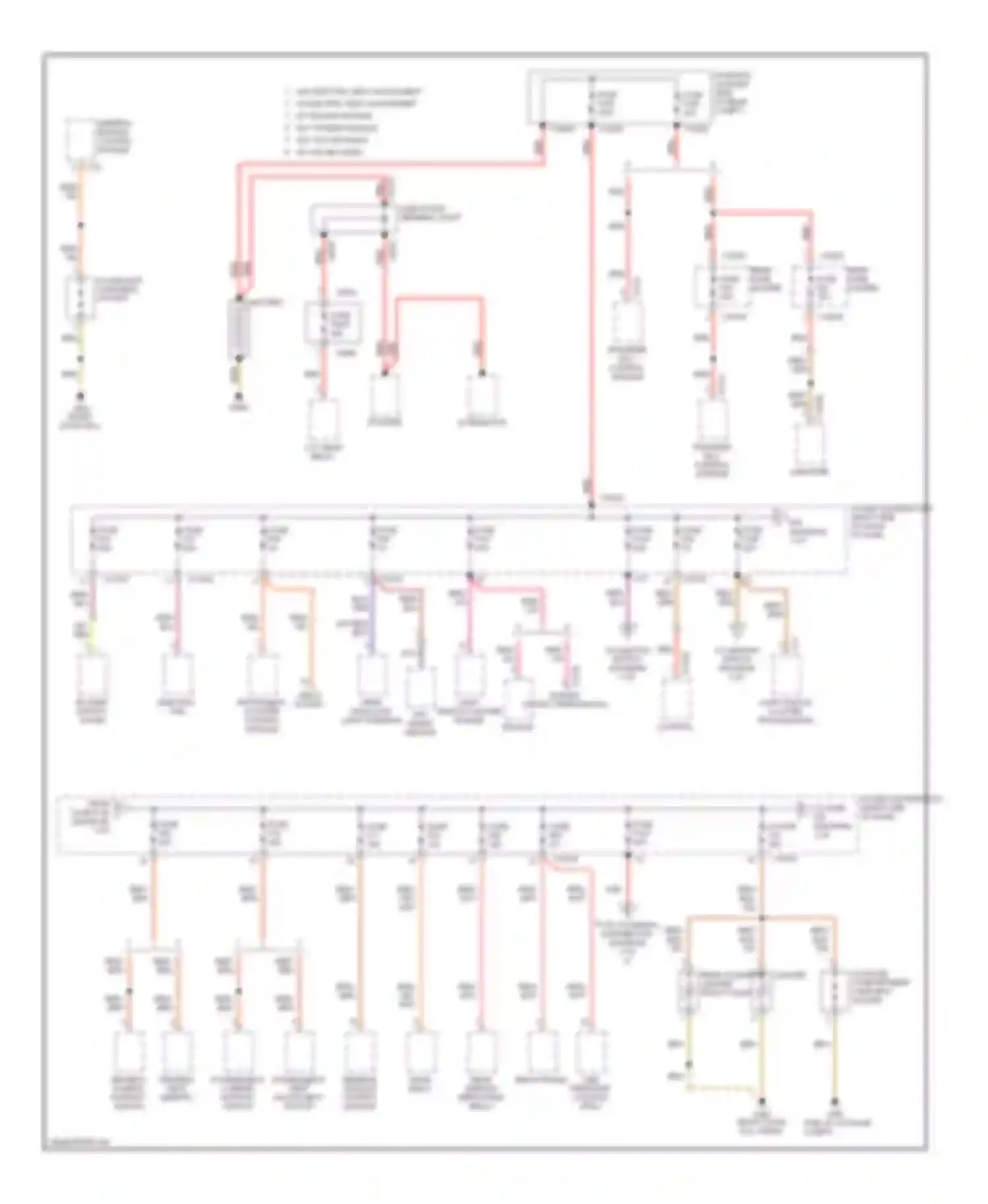 X3 BMW E83 (2003-2006): Power distribution circuit (1 of 6)