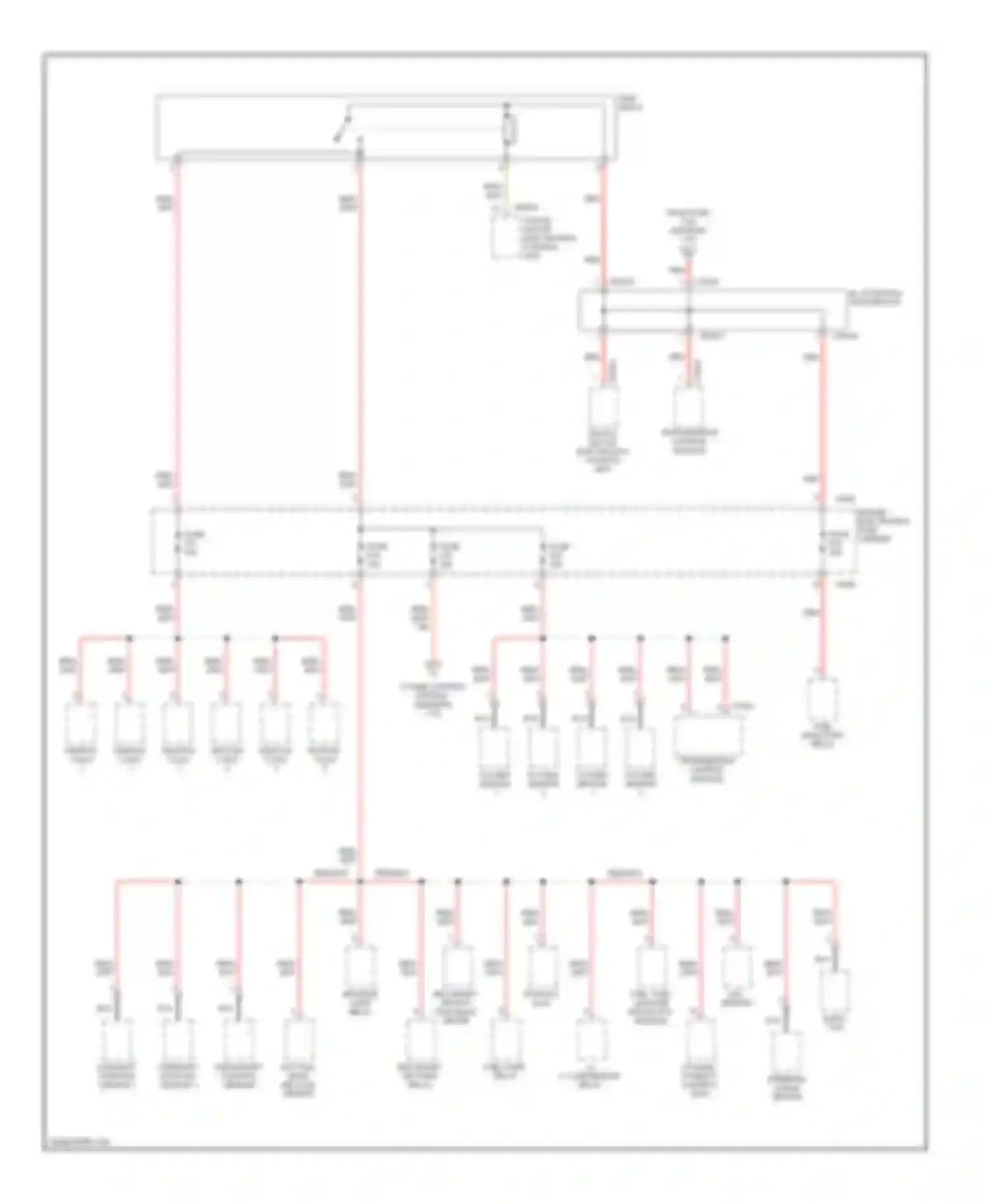 X3 BMW E83 (2003-2006): Power distribution circuit (2 of 6)