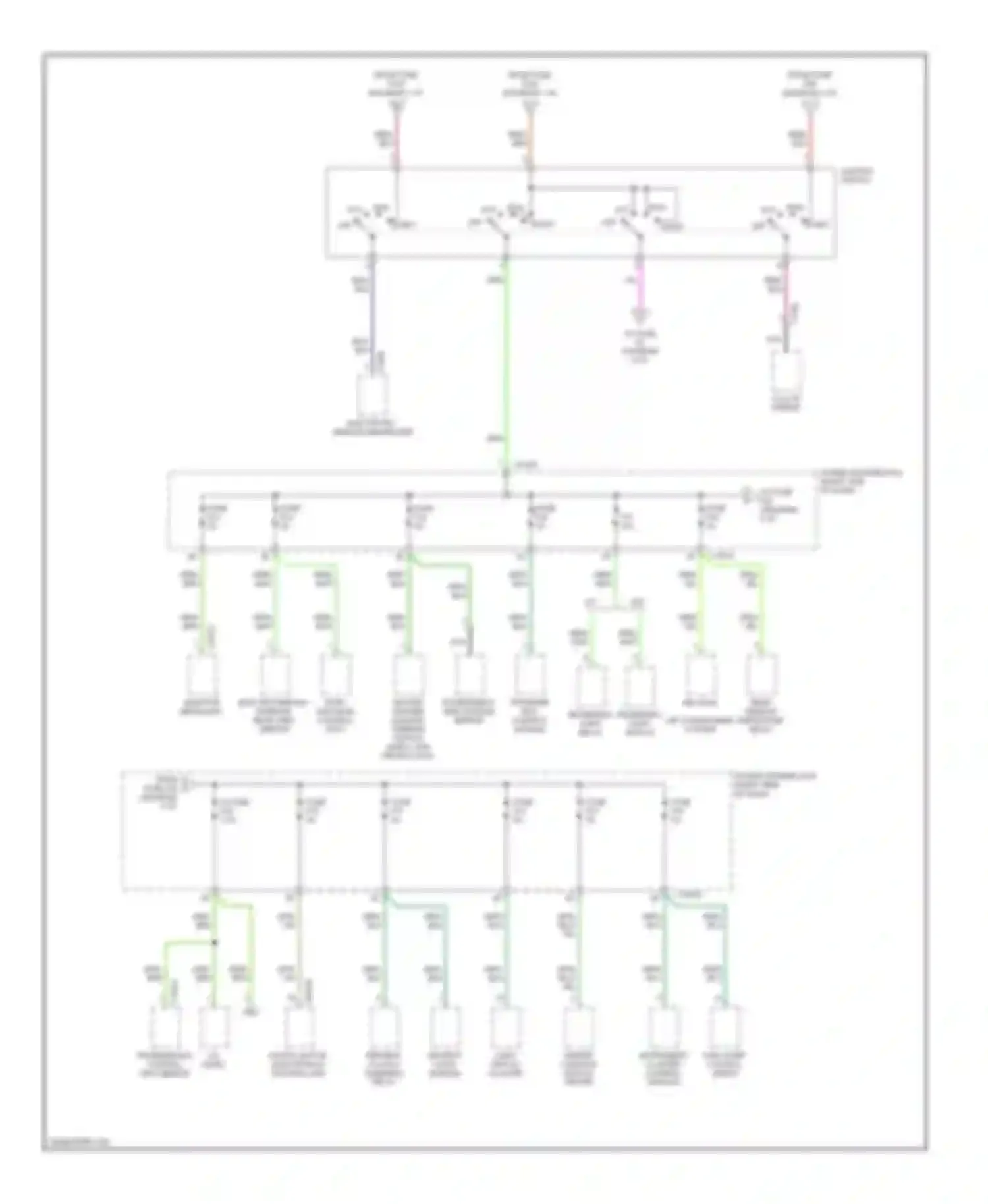 X3 BMW E83 (2003-2006): Power distribution circuit (5 of 6)