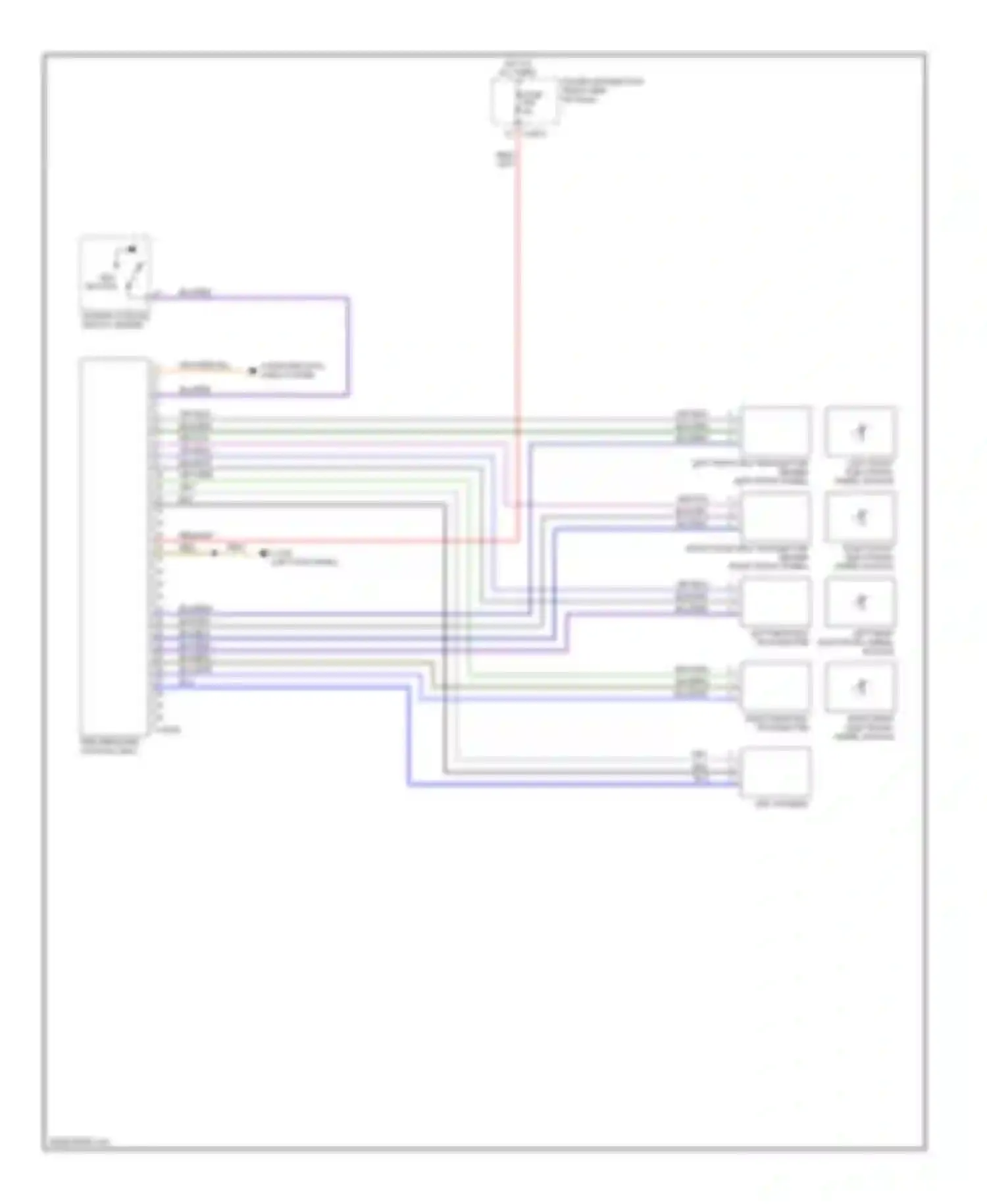 X3 BMW E83 (2003-2006): Warning systems circuit