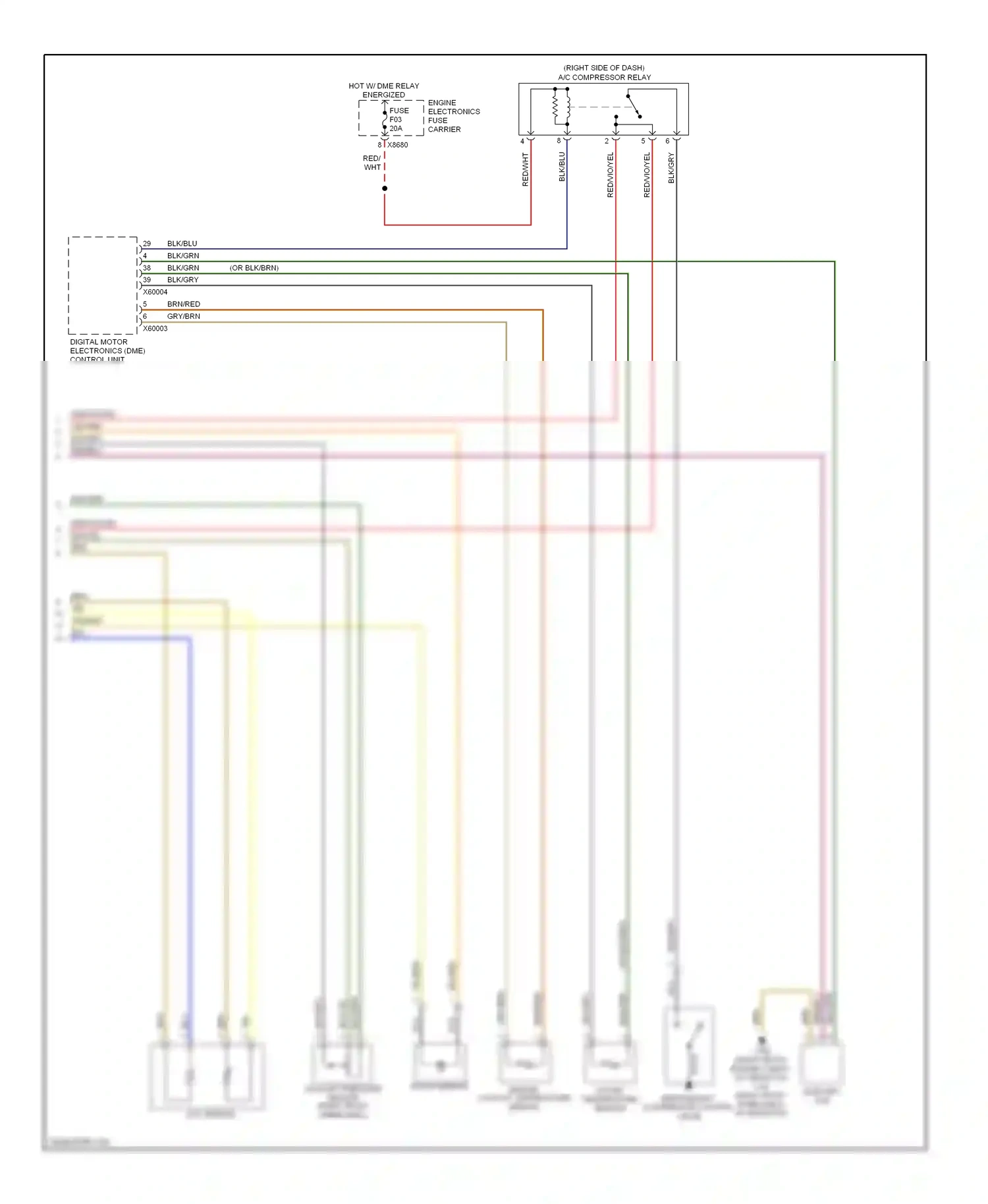 Wiring diagram blk/blu for BMW X3 E83 (2003-2006) (2 of 14)