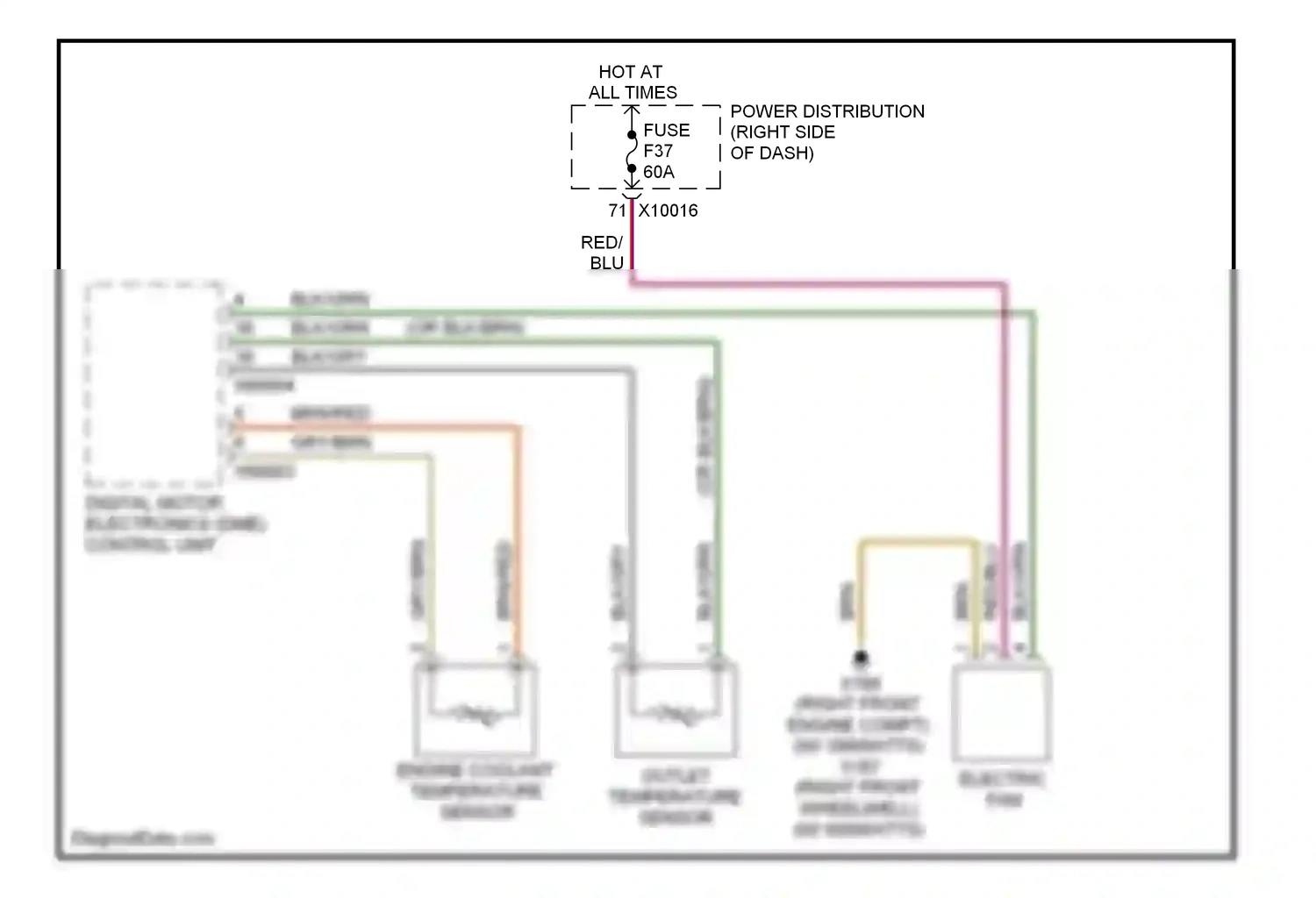 Wiring diagram blk/grn for BMW X3 E83 (2003-2006) (6 of 18)
