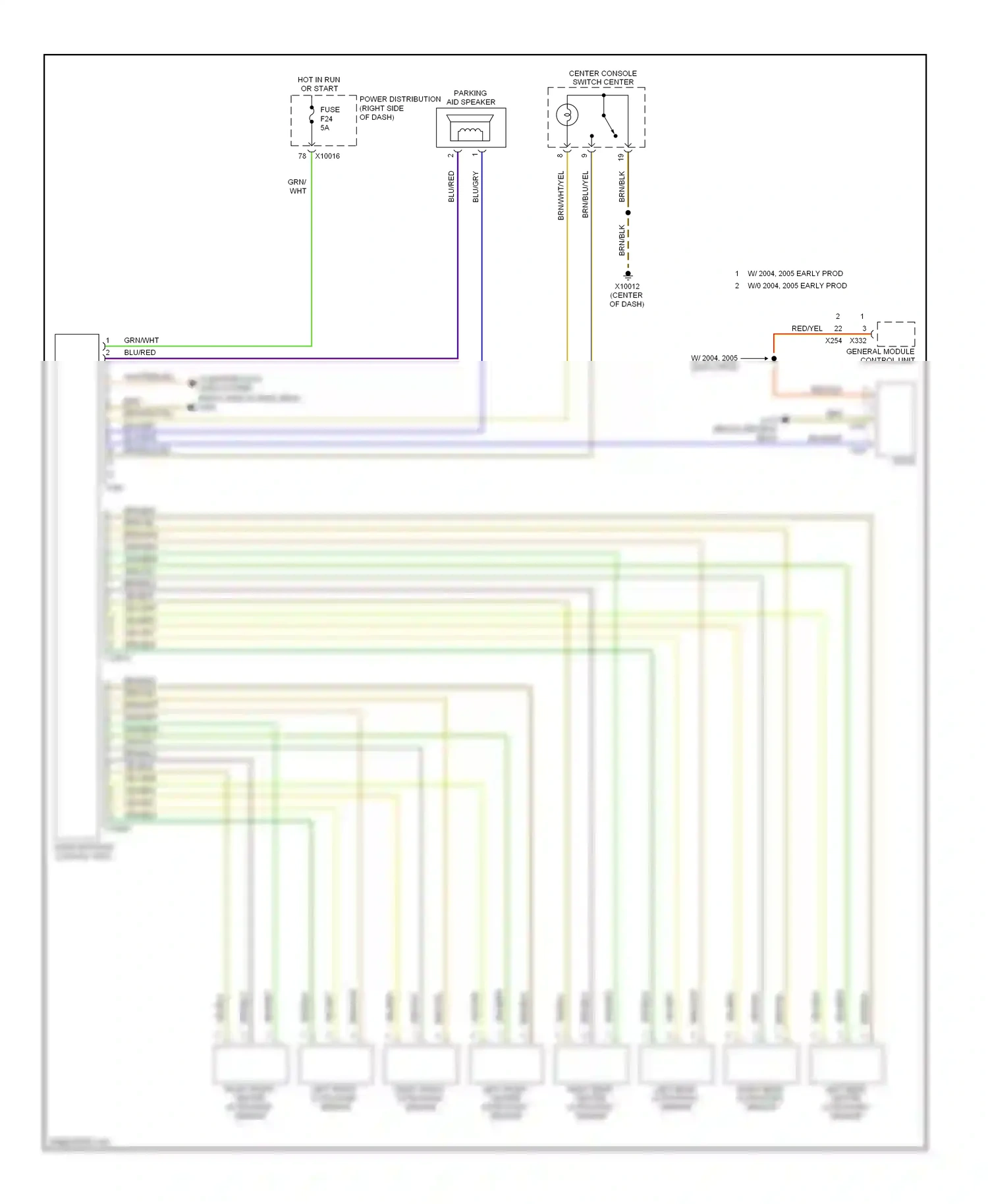 Wiring diagram blu/gry for BMW X3 E83 (2003-2006) (4 of 7)